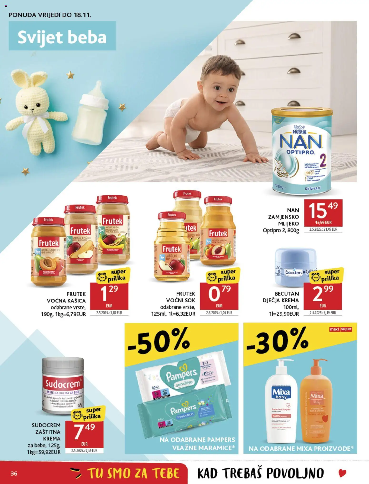 Konzum HR akciós ujság - amely érvényes a következő dátumtól: 05.11.2025 | Oldal: 36 | Termékek: Pampers