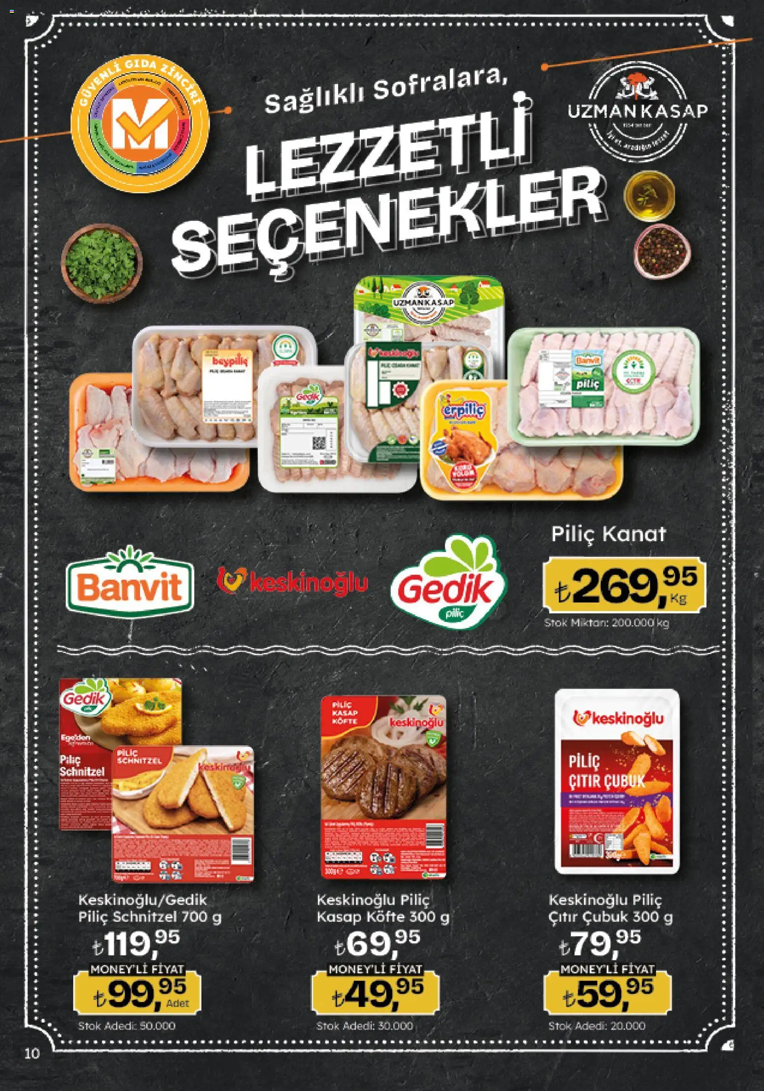 Migros Katalog - Migroskop - 26.03.2026 tarihinden itibaren geçerlidir | Sayfa: 10 | Ürünler: Piliç