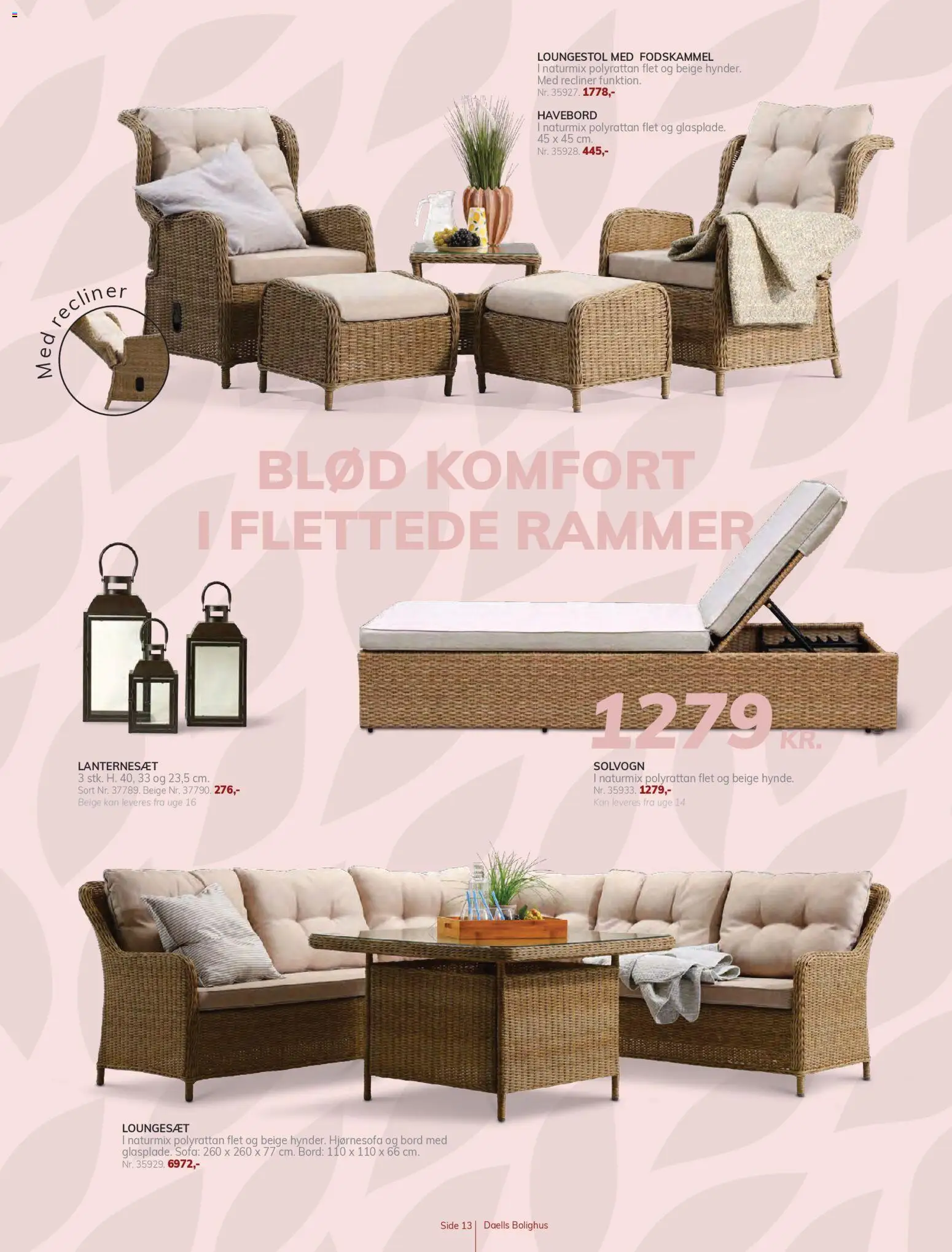 Daells Bolighus tilbudsavis – gyldig fra 18.03.2026 | Side: 13 | Produkter: Rammer, Sofa, Fodskammel, Hjørnesofa