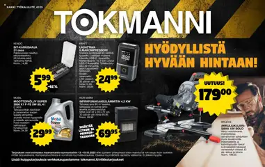 Tokmanni-mainoslehti voimassa 13.10.2025 alkaen