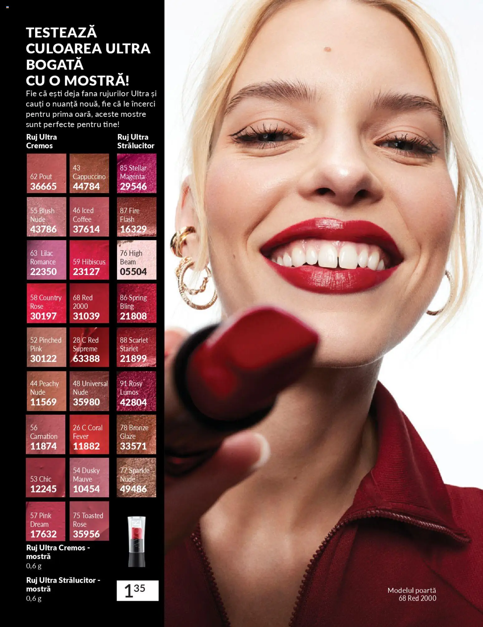 Noul catalog Avon – valabil de la 01.01.2026 | Pagină: 58 | Produse: Blush, Ruj
