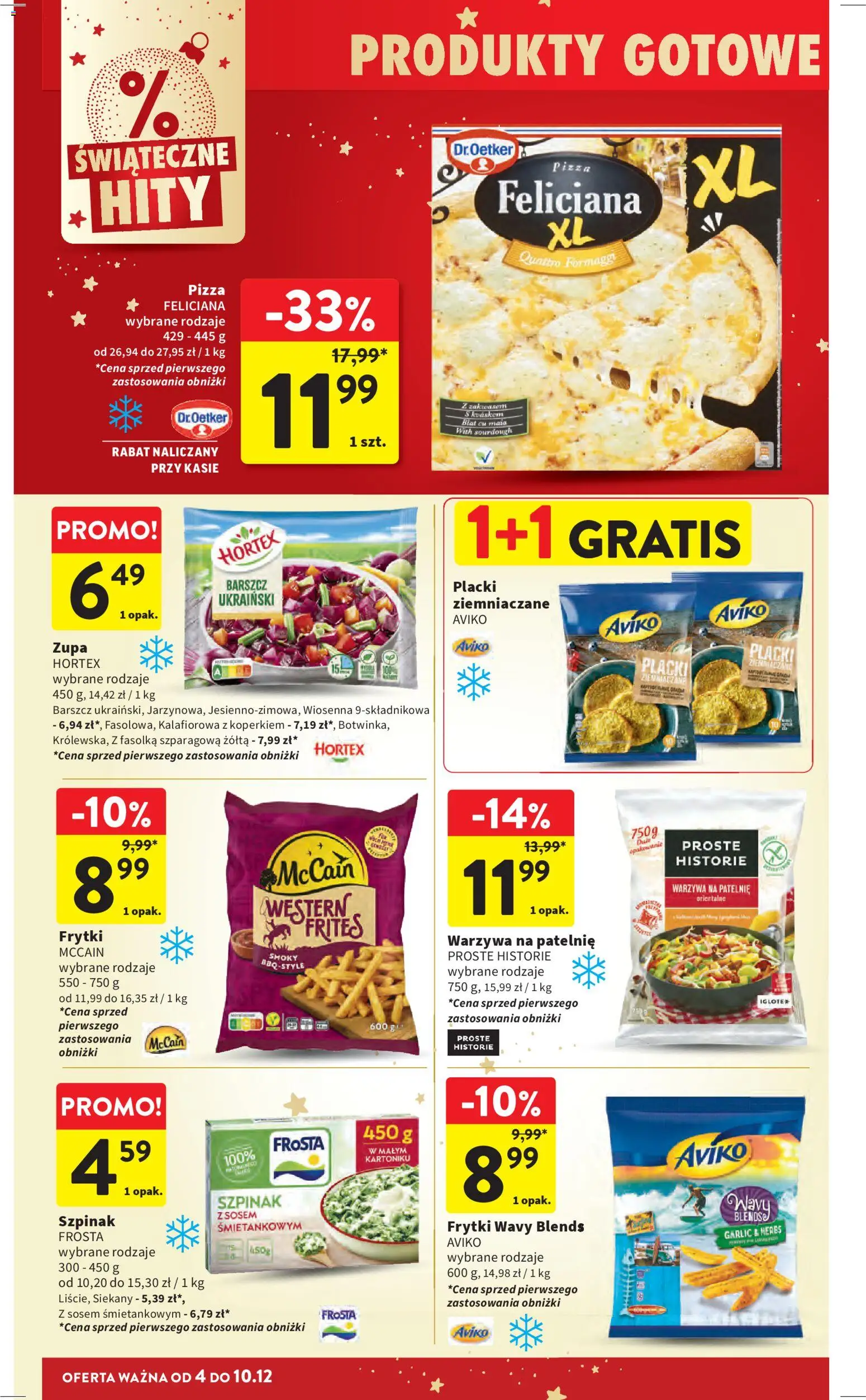 Intermarche Gazetka od 04.12.2025 | Strona: 34 | Produkty: Barszcz, Barszcz ukraiński, Pizza, Warzywa