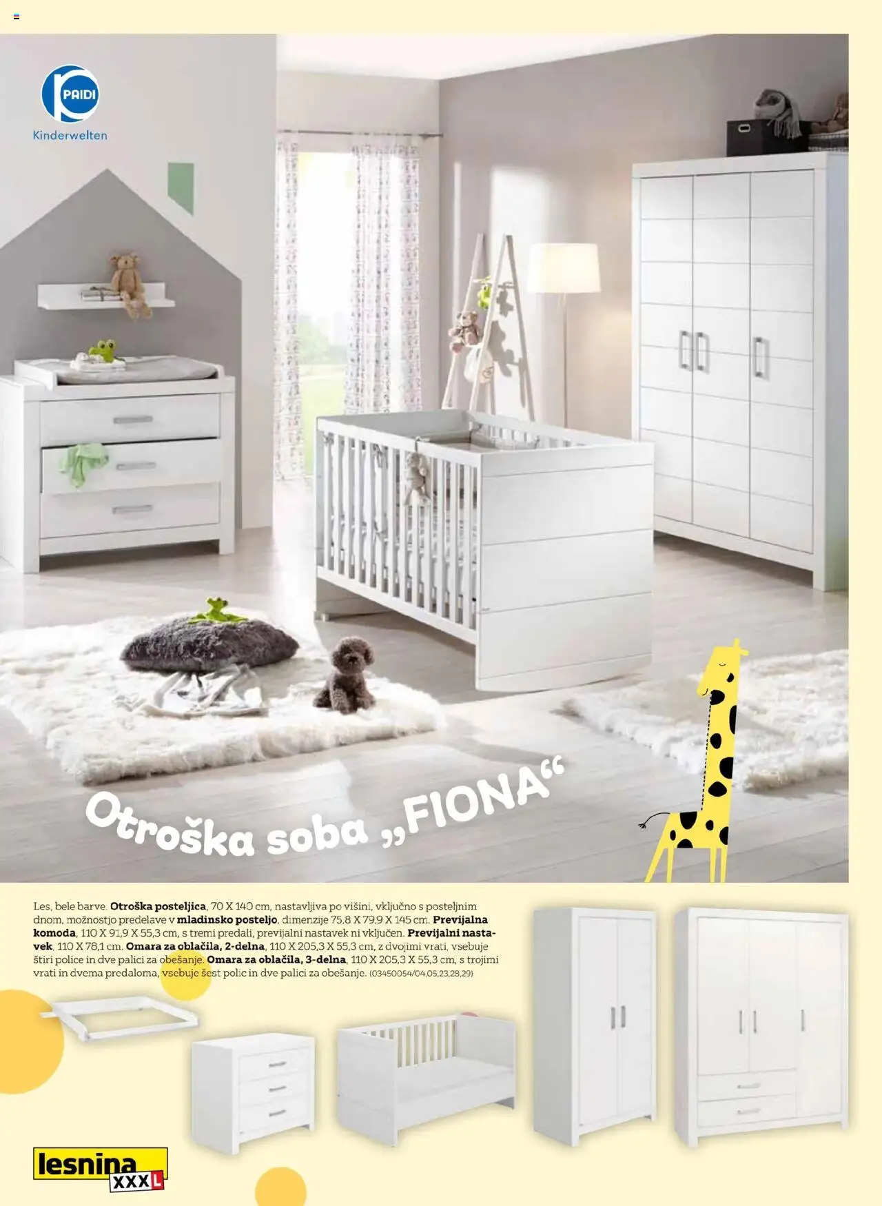 XXXL Lesnina katalog svet otroških sob │ velja od 08.08.2025 | Stran: 12 | Izdelki: Omara