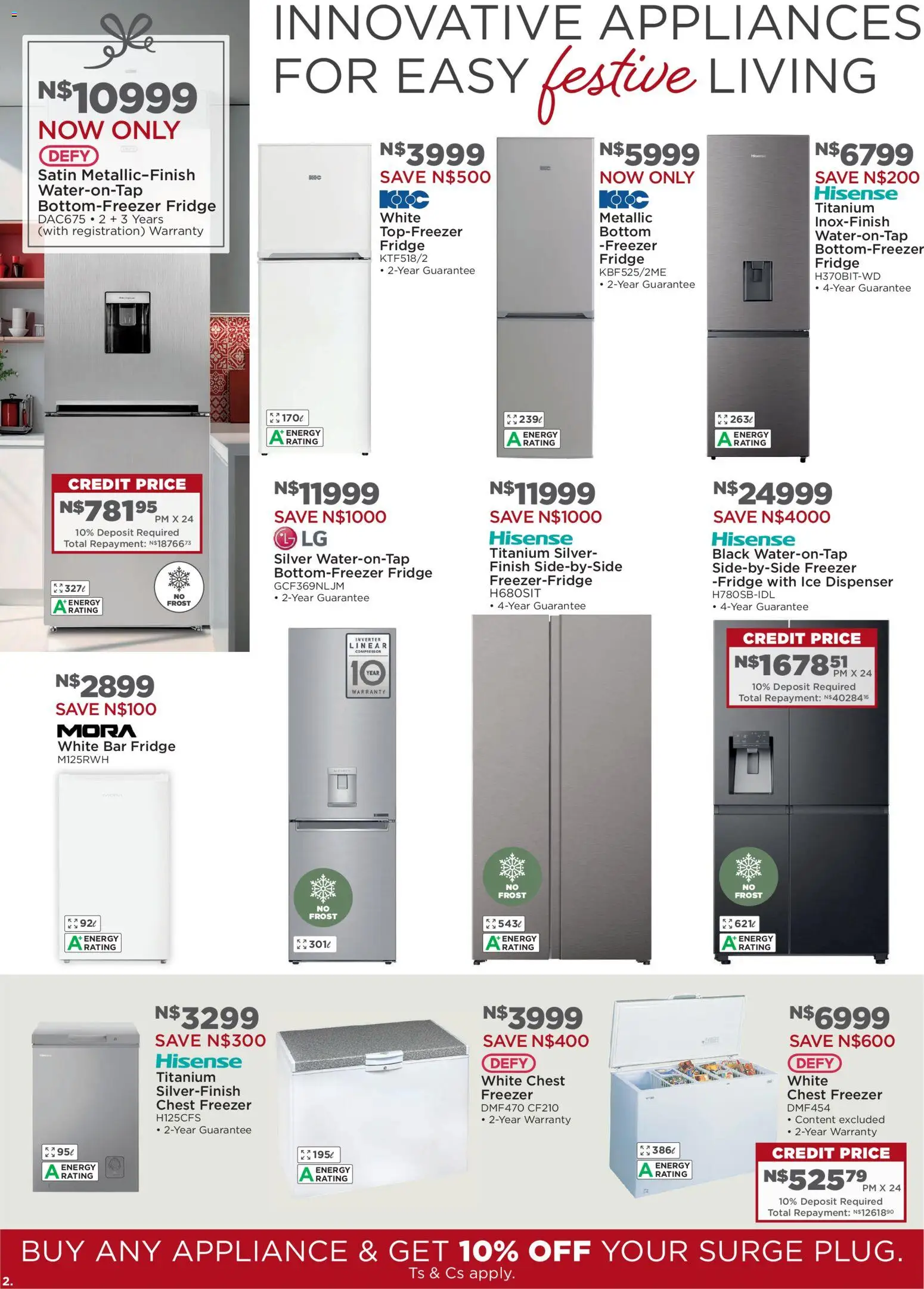 New House and Home catalogue – valid from 08.12.2025 | Page: 2 | Products: Freezer, Compressor, Fridge, Chest freezer