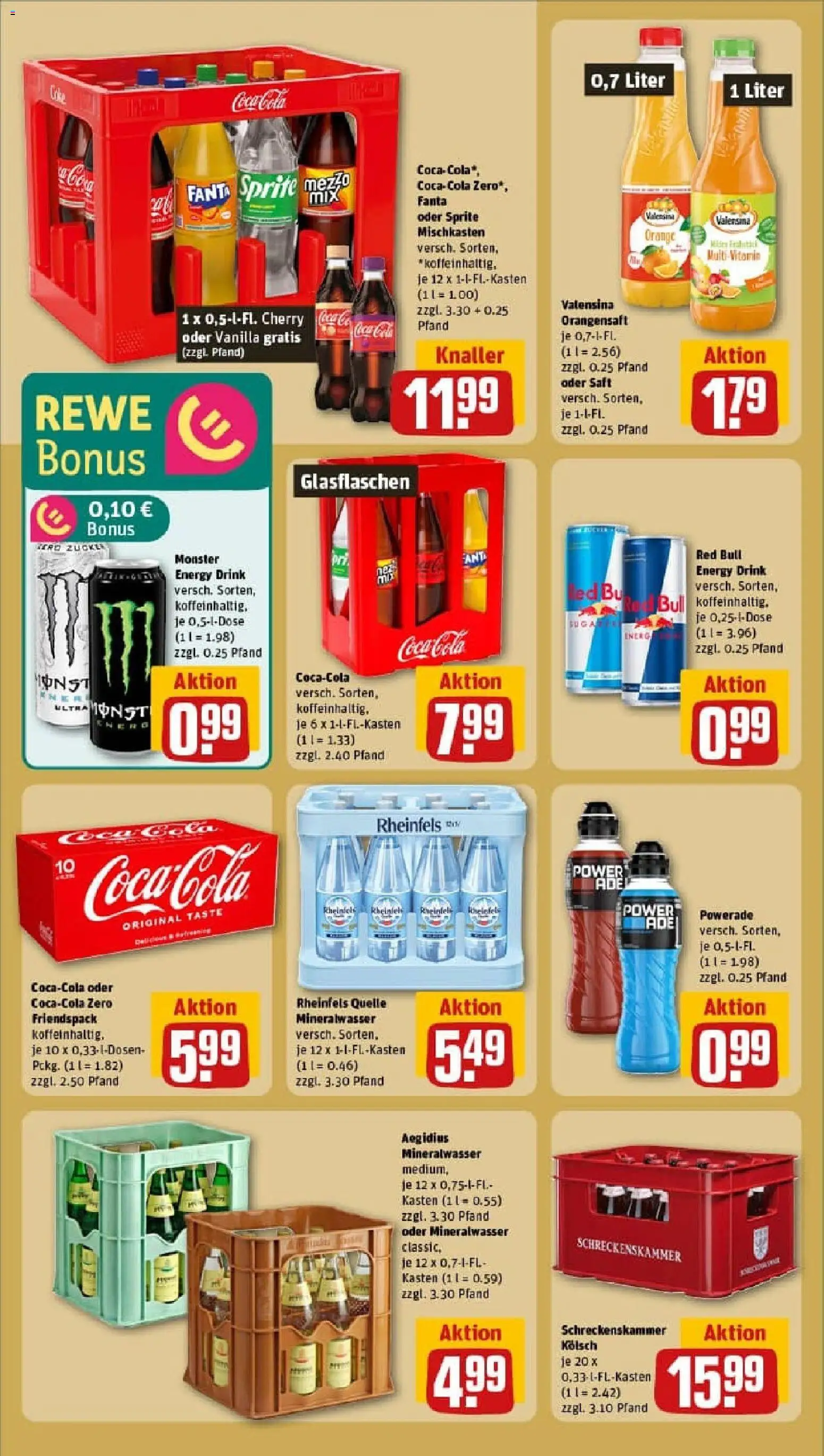 Rewe prospekt Köln / Porz Wahn	 – gültig ab 26.10.2025 | Seite: 20 | Produkte: Cola, Mineralwasser, Valensina, Saft