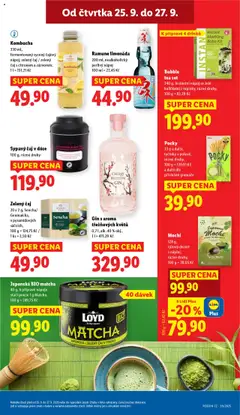 Japonská BIO matcha, 40 g, k přípravě nápoje stačí pouze 1 g Matchy od 25.09.2025 | Strana: 19