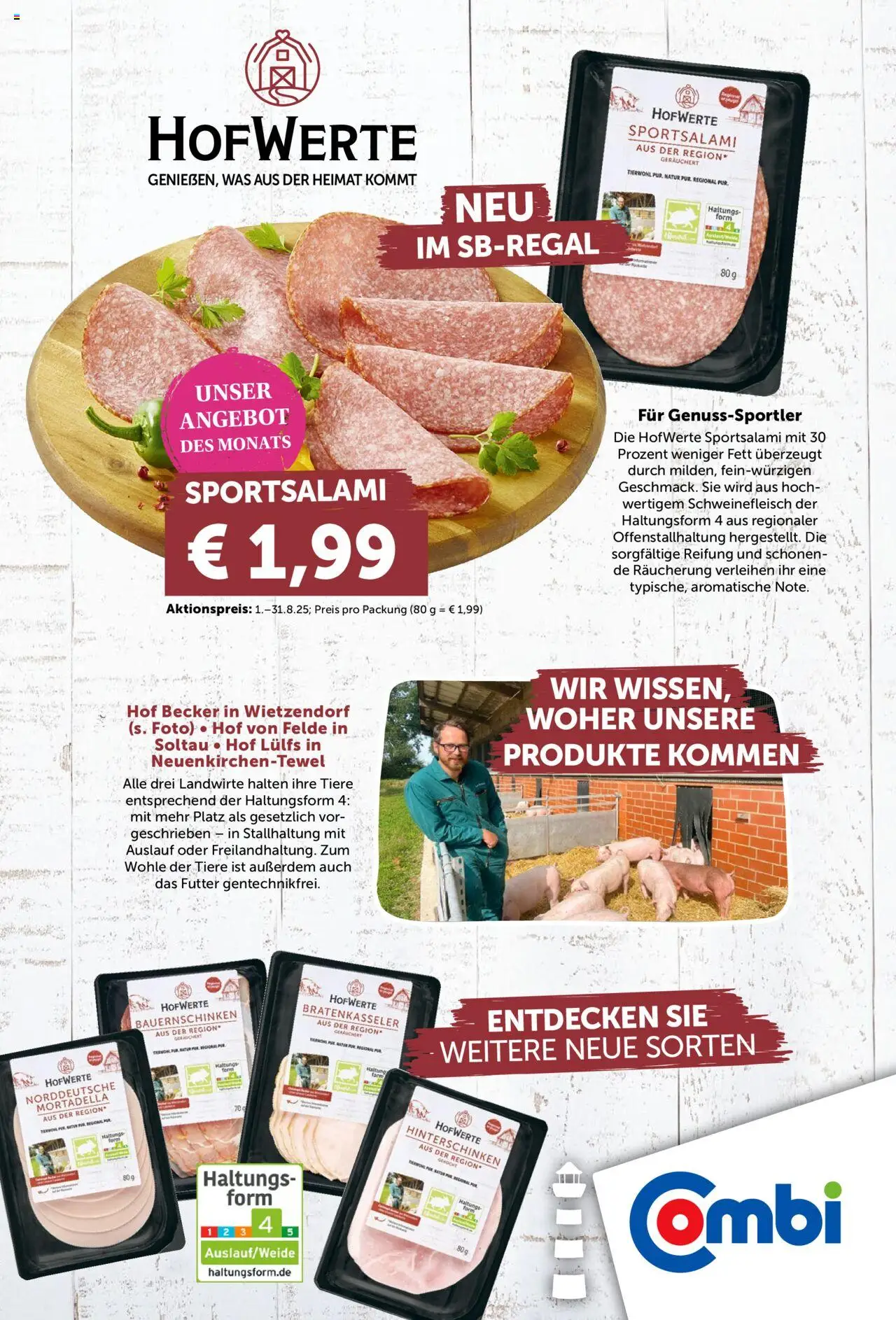 Combi - myTime August 2025 - gültig ab dem 01.08.2025 | Seite: 34 | Produkte: Schweinefleisch