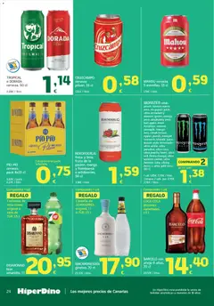 Vista previa HiperDino folleto válido desde el 09.04.2026 | Página: 24 | Productos: Licor, Ron, Cerveza, Ρούτερ
