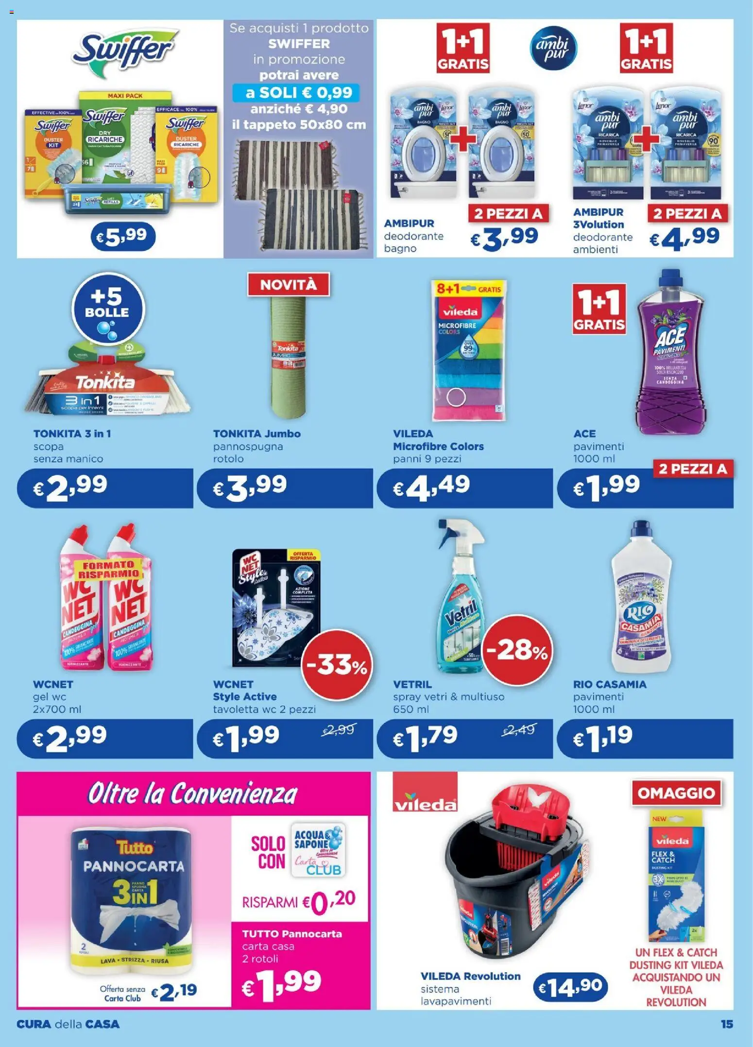 Volantino Acqua e Sapone del 26.02.2026 | Pagina: 15 | Prodotti: Deodorante, Detergente, Candeggina, Bagno