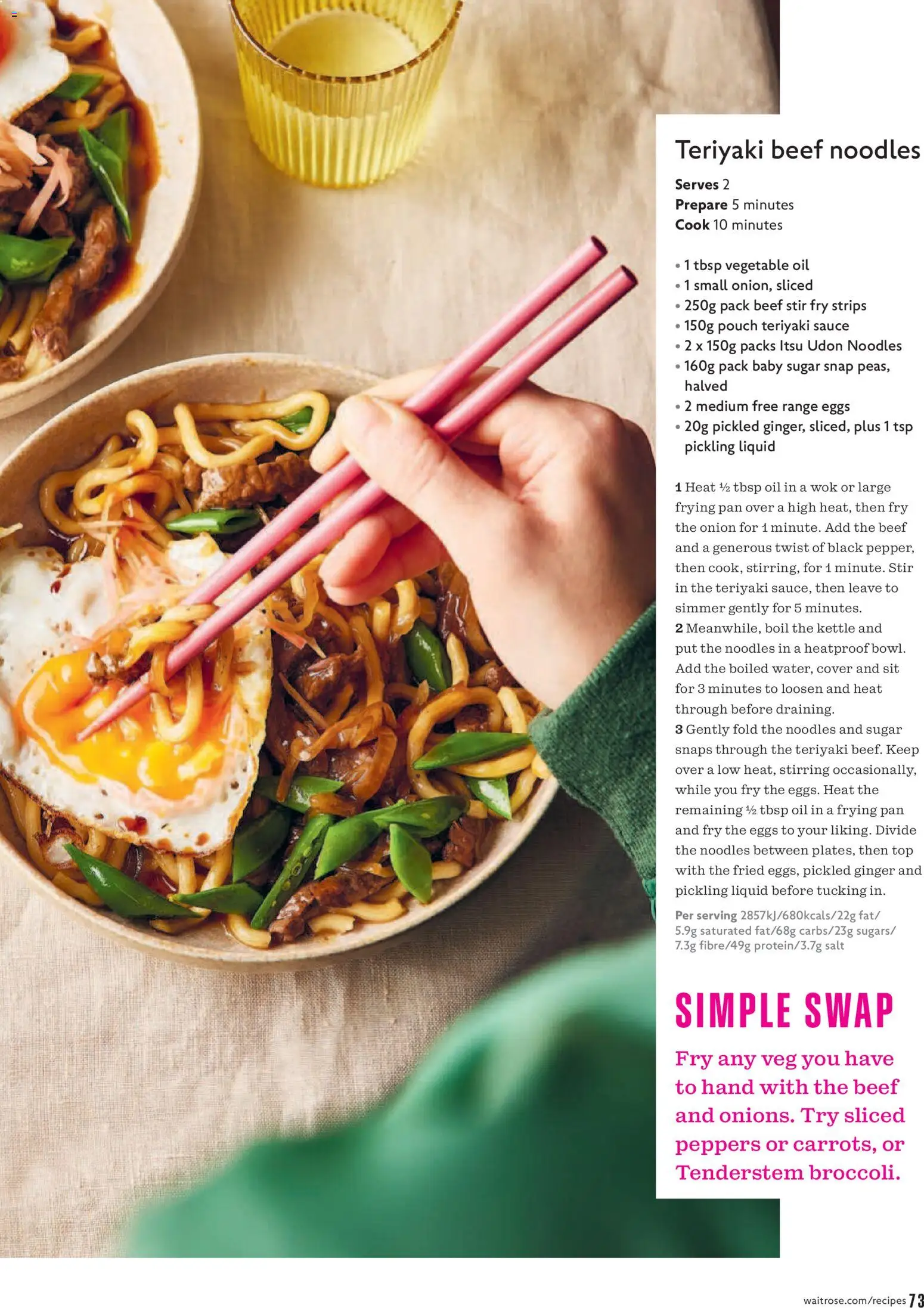 {H1} | Page: 73 | Products: Eggs, Oil, Noodles, Beef