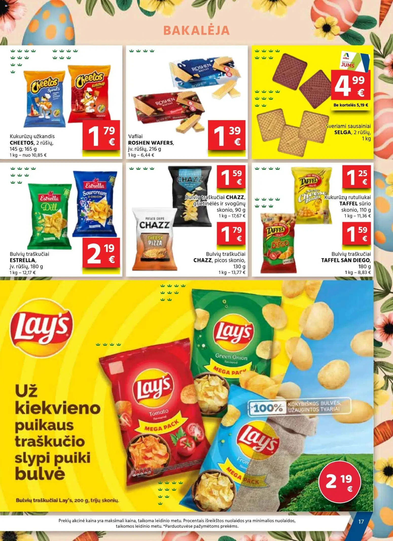 AIBE akcijos nuo 19.03.2026 | Puslapis: 17 | Prekių: Sausainiai, Traškučiai