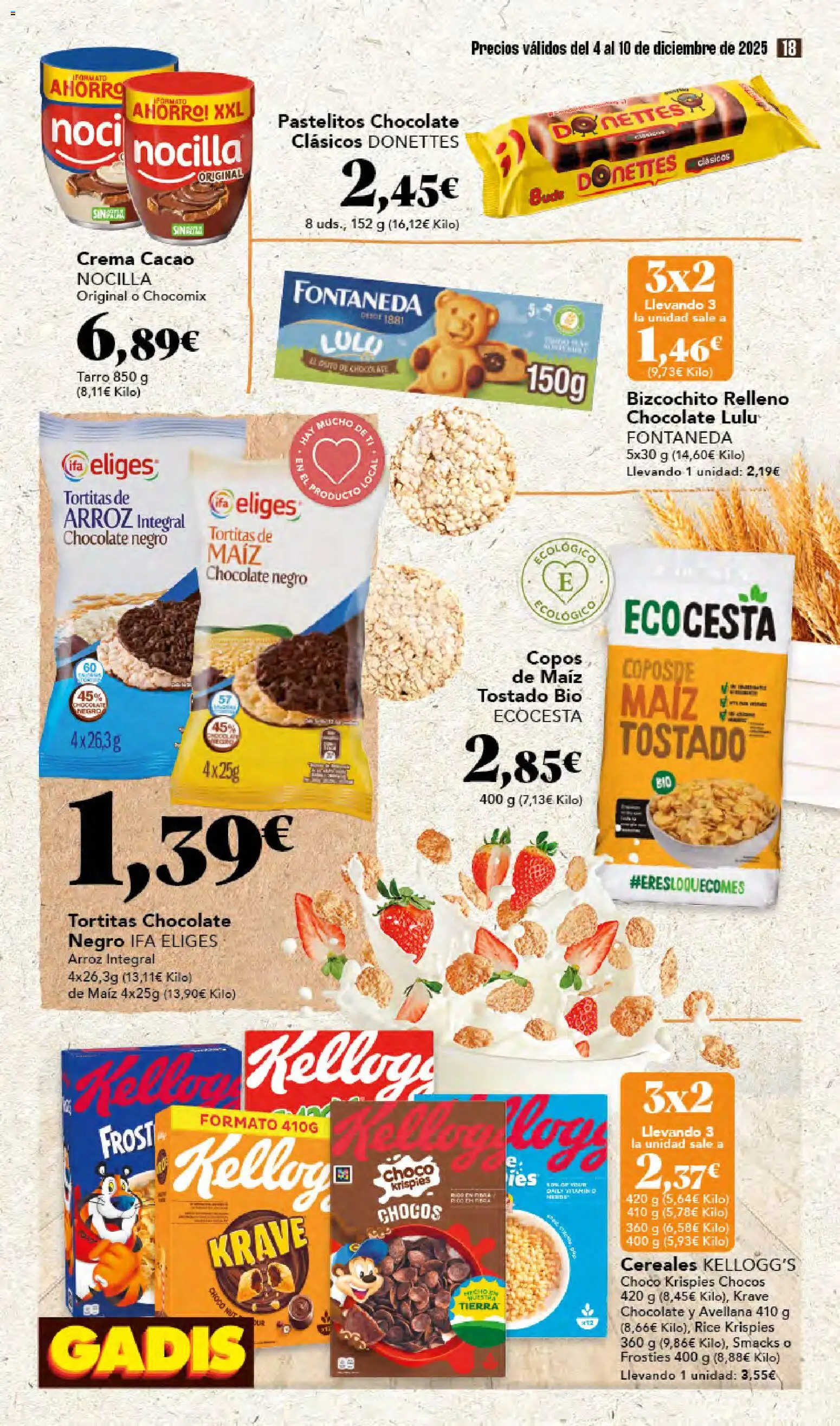 Gadis - folleto │ válido desde el 04.12.2025 | Página: 18 | Productos: Arroz, Cereales, Crema, Copos