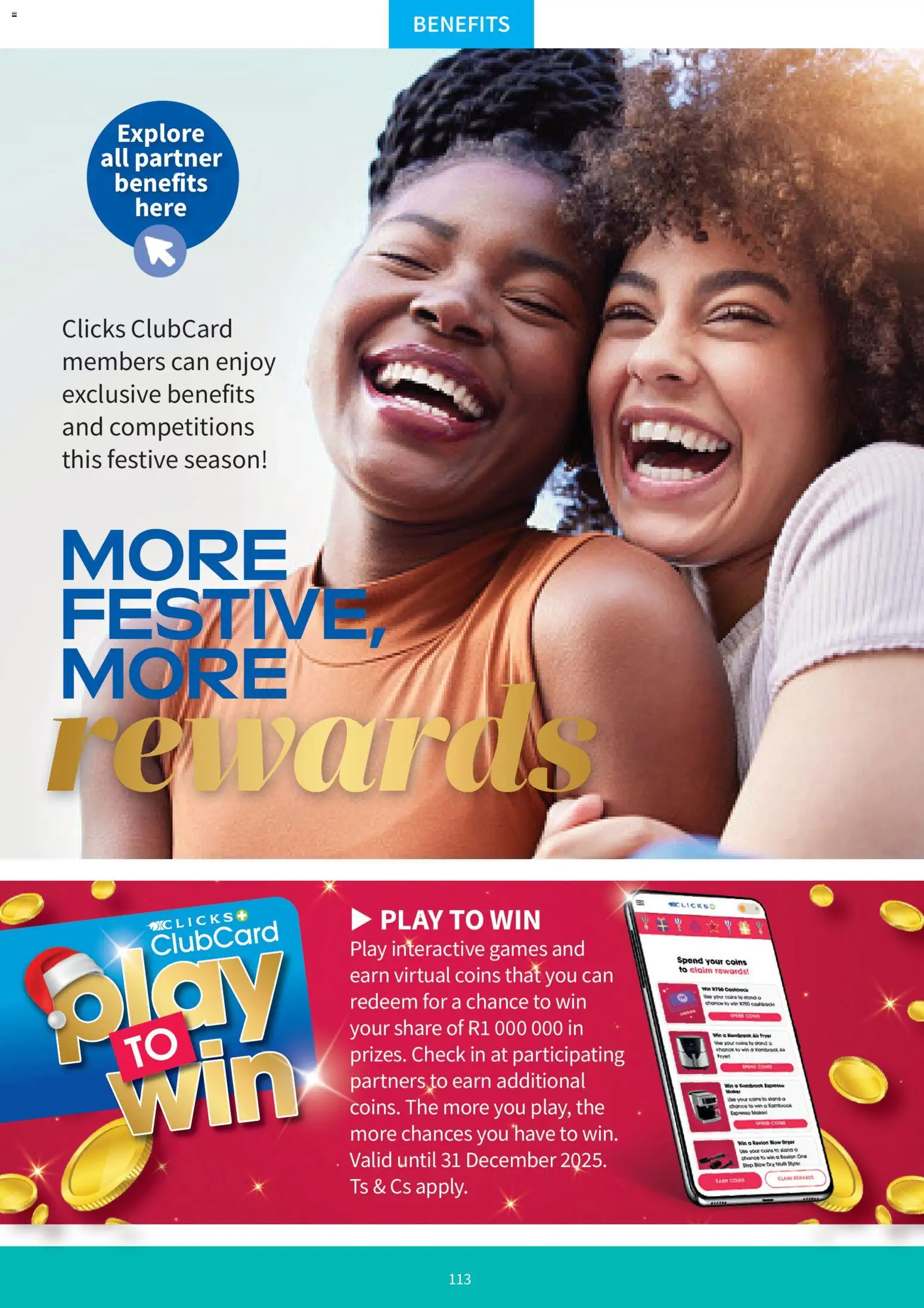 New Clicks catalogue – valid from 01.12.2025 | Page: 113 | Products: Games, Dryer