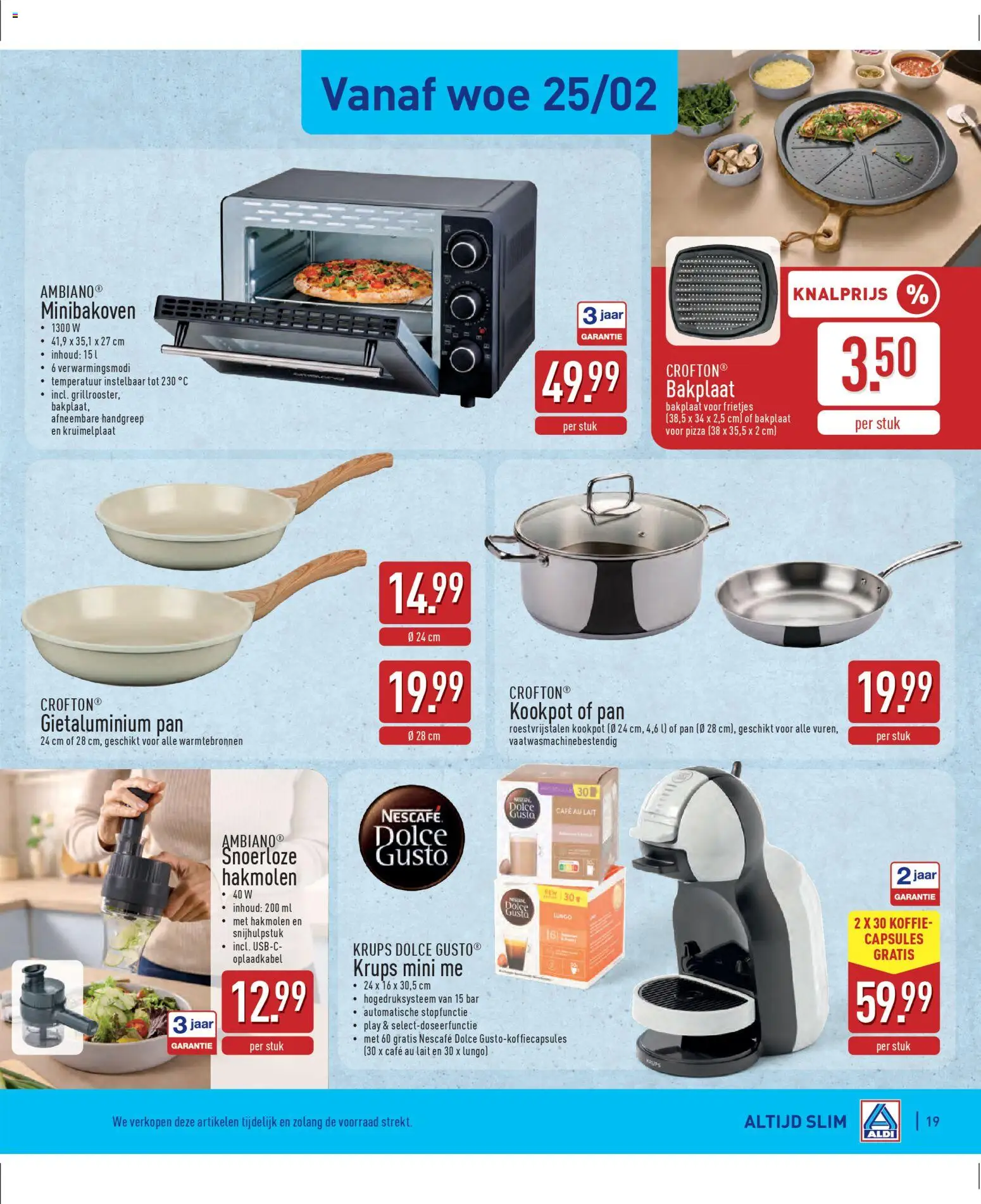 {H1} | Pagina: 19 | Producten: Pizza, Nescafe, Pan, Koffie