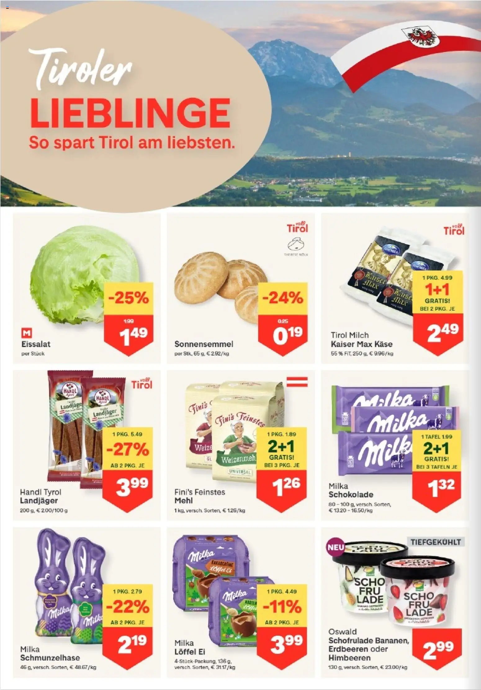 MPREIS Hohenems gültig ab 12.03.2026 | Seite: 6 | Produkte: Erdbeeren, Milch, Käse, Schokolade