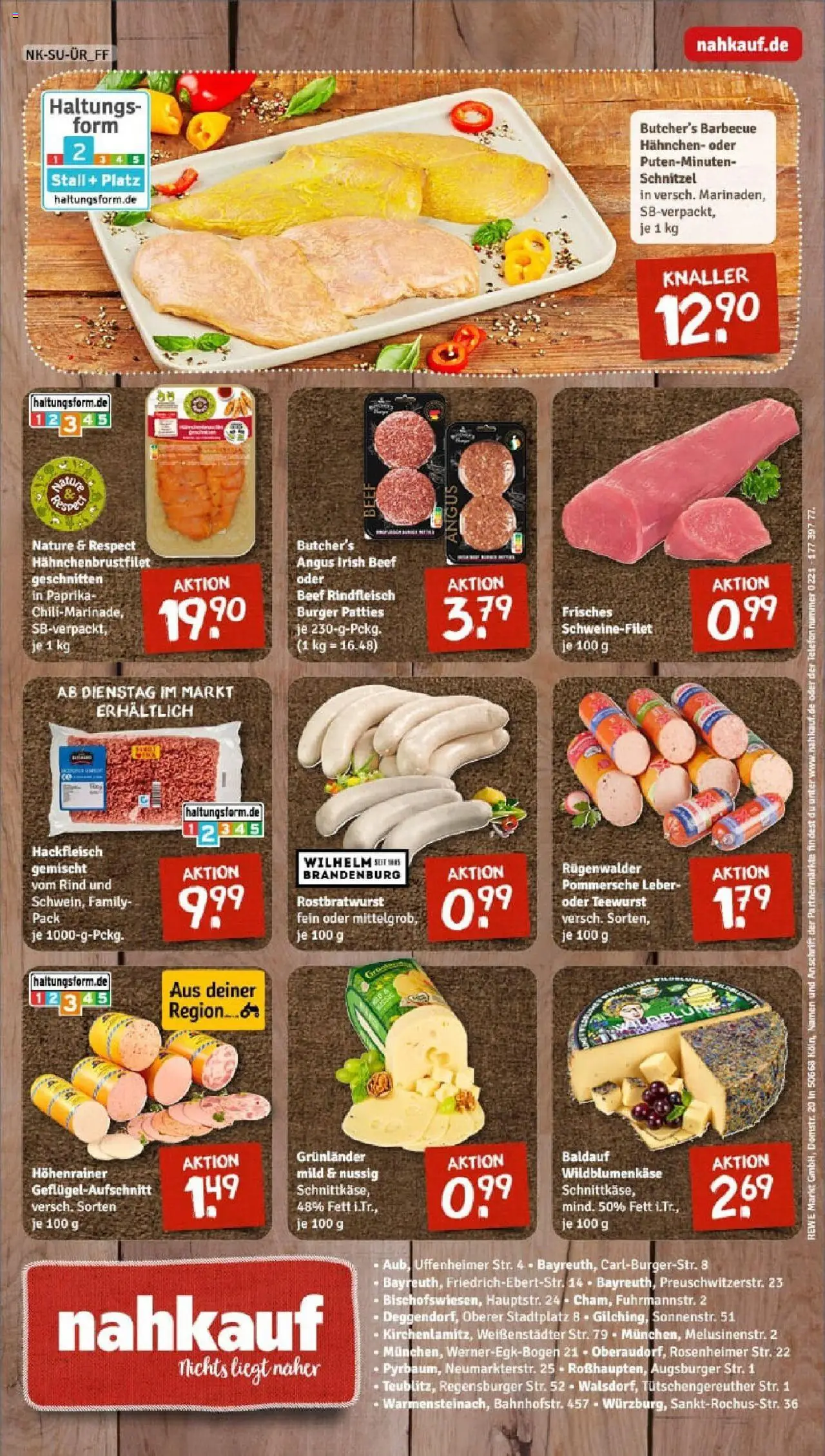 Rewe prospekt München	 - gültig ab dem 06.07.2025 | Seite: 8 | Produkte: Schnitzel, Paprika, Rindfleisch, Hackfleisch