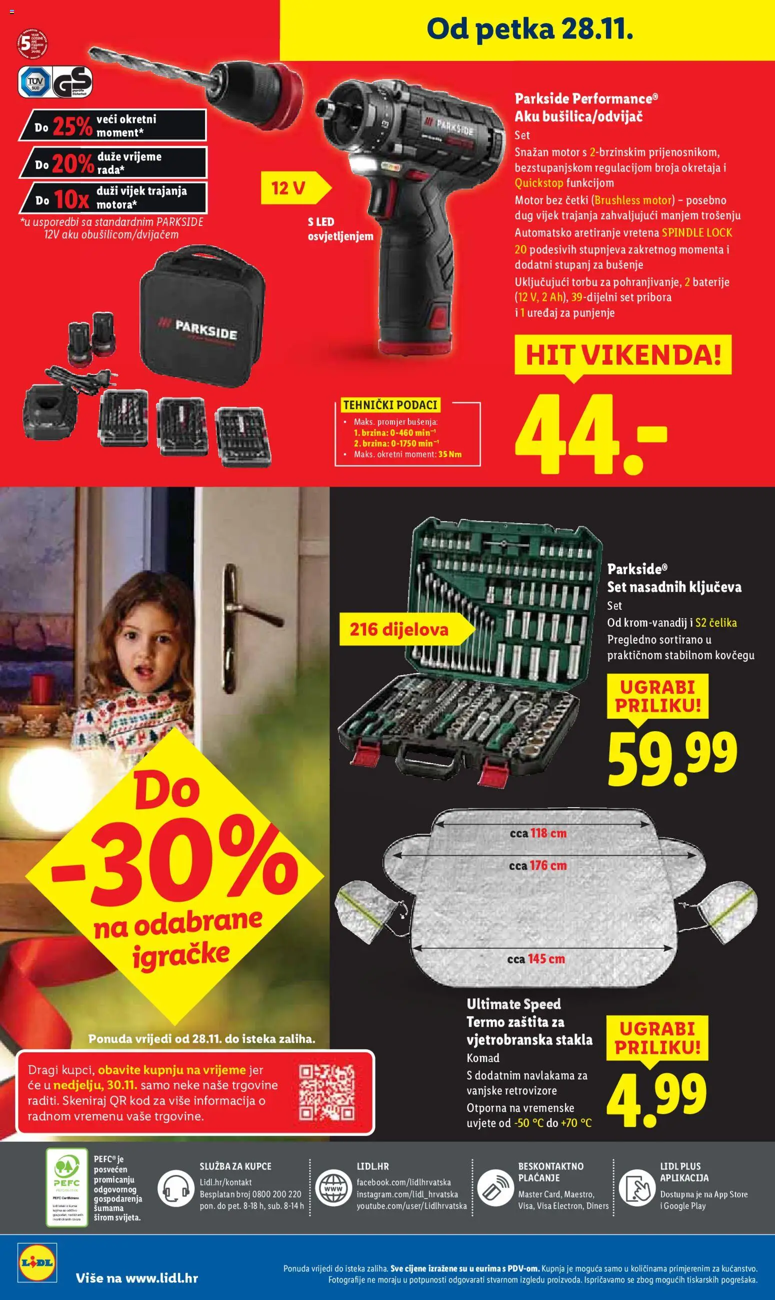 Lidl katalog | vrijedi od 27.11.2025 | Stranica: 50 | Proizvodi: Baterije, Parkside