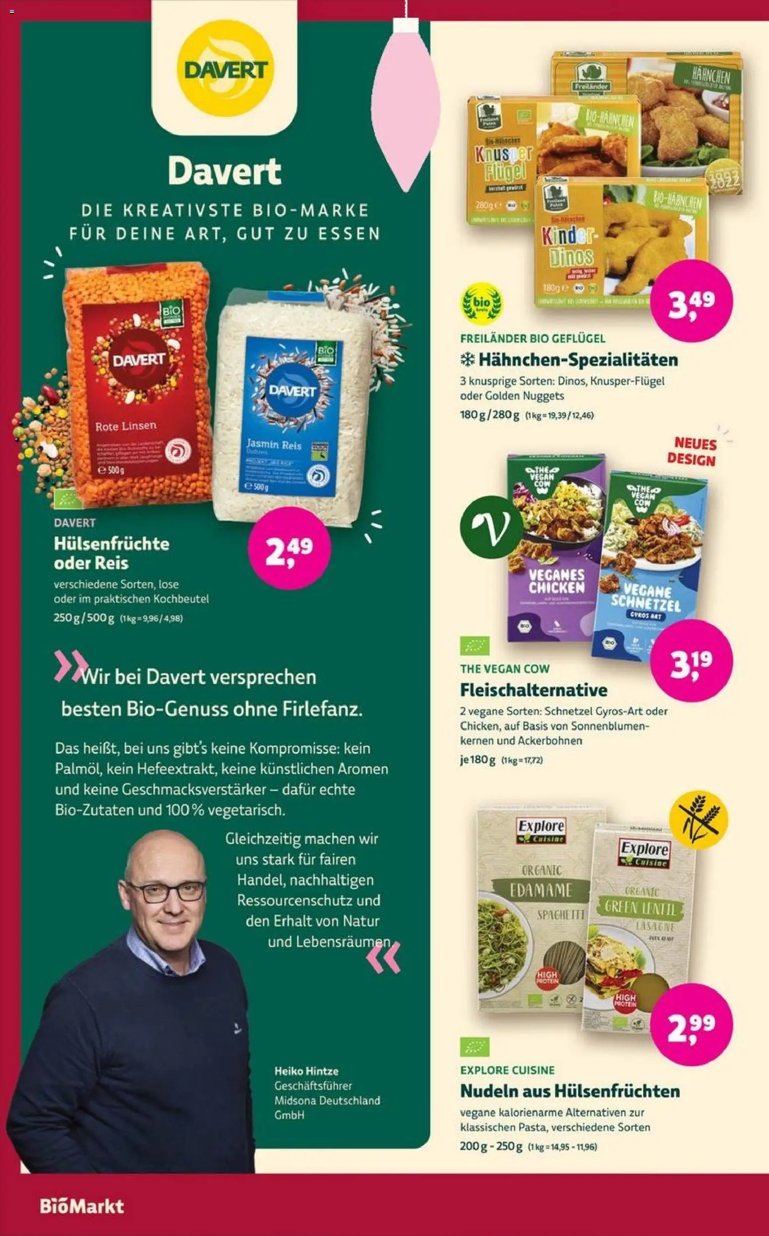 Denns BioMarkt Angebote – gültig ab 19.11.2025 | Seite: 8 | Produkte: Hahnchen, Gyros, Reis, Nudeln