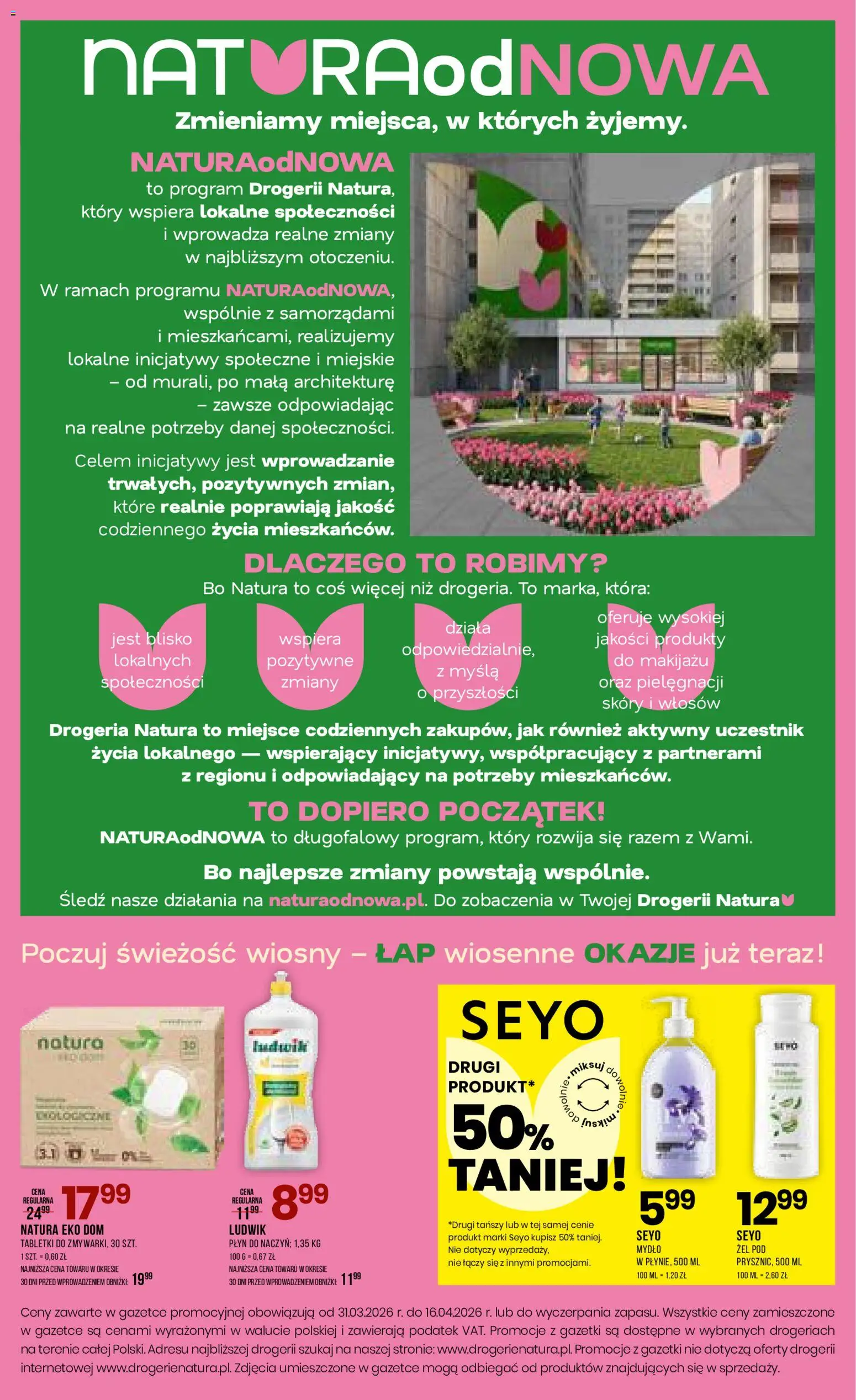 Drogerie Natura gazetka od 31.03.2026 | Strona: 16 | Produkty: Drogeria, Śledź, Mydło