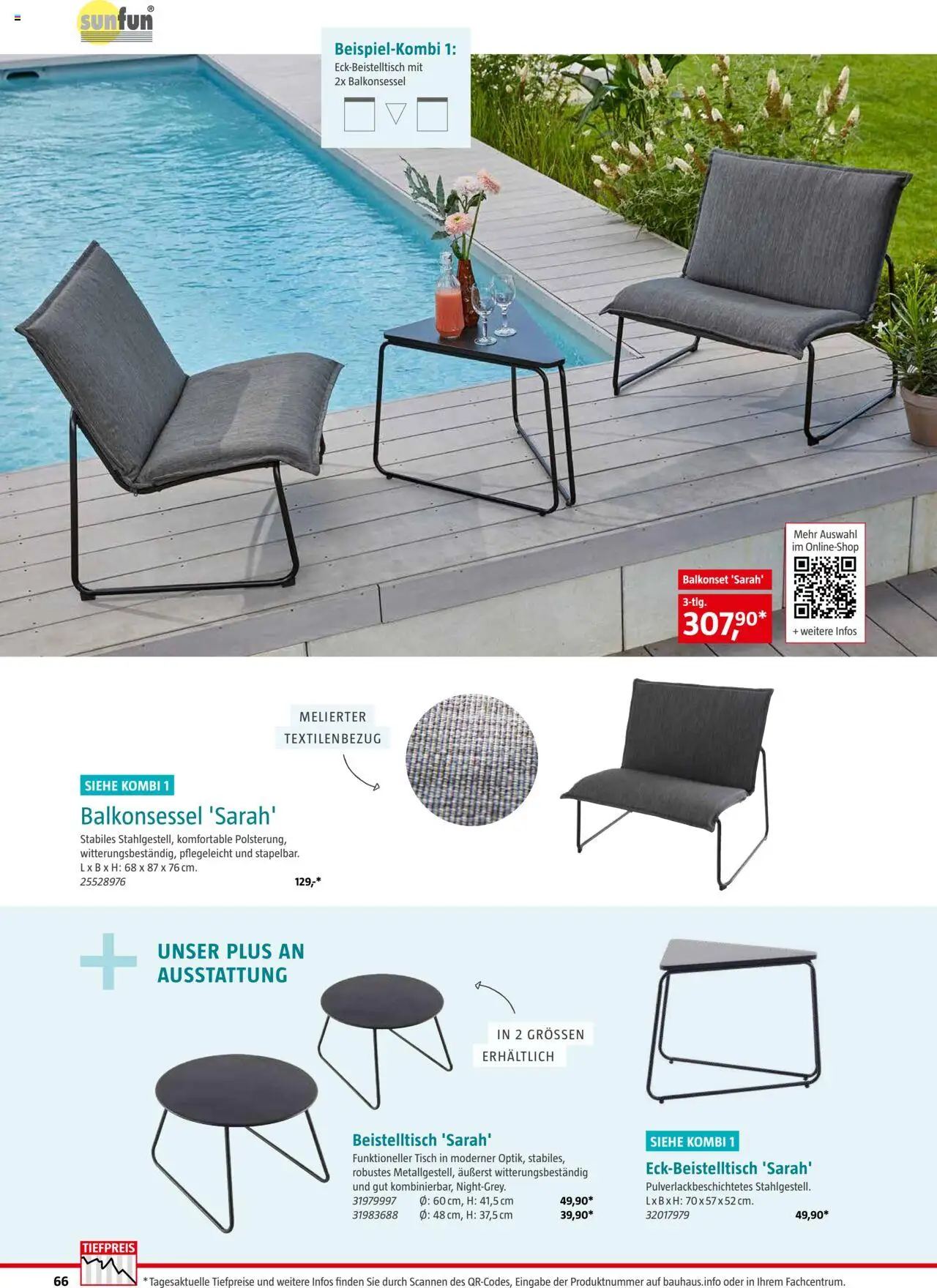 Bauhaus Freizeit im Garten 2025 gültig ab 04.03.2025 | Seite: 66 | Produkte: Tisch