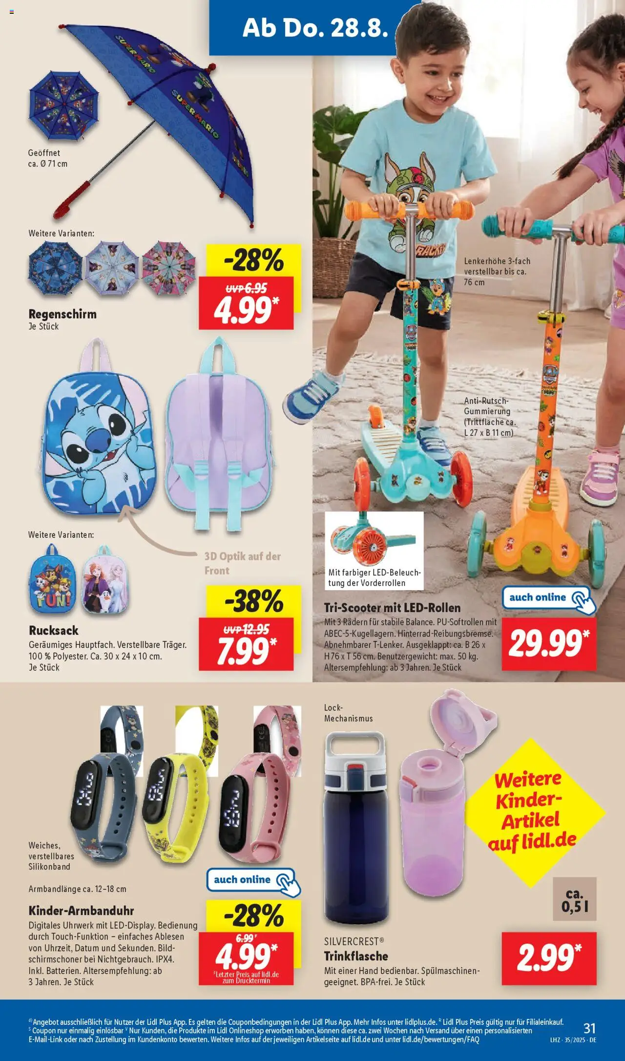Lidl Prospekt Aarbergen - gültig ab dem 25.08.2025 | Seite: 43 | Produkte: Rucksack, Regenschirm