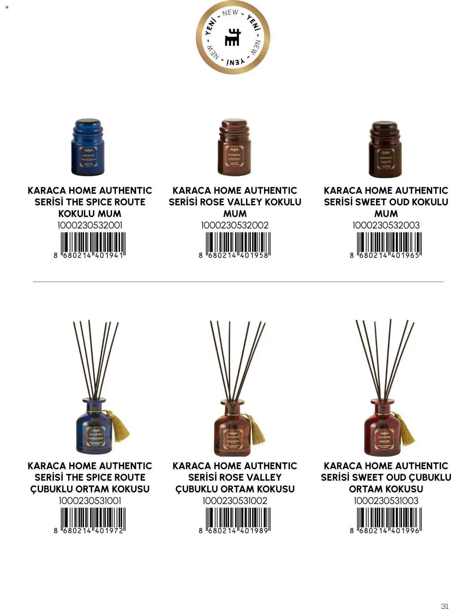 Karaca Home Katalog Dekoratif - İlkbahar / Yaz 2026 - 01.03.2026 tarihinden itibaren geçerlidir | Sayfa: 31