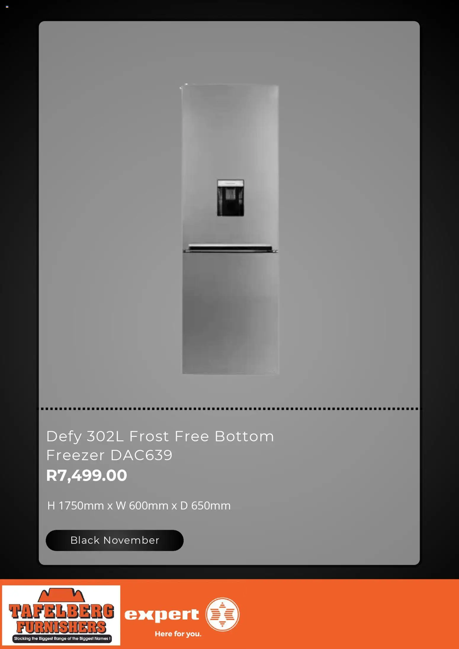 New Tafelberg Furnishers catalogue – valid from 24.10.2025 | Page: 4 | Products: Freezer