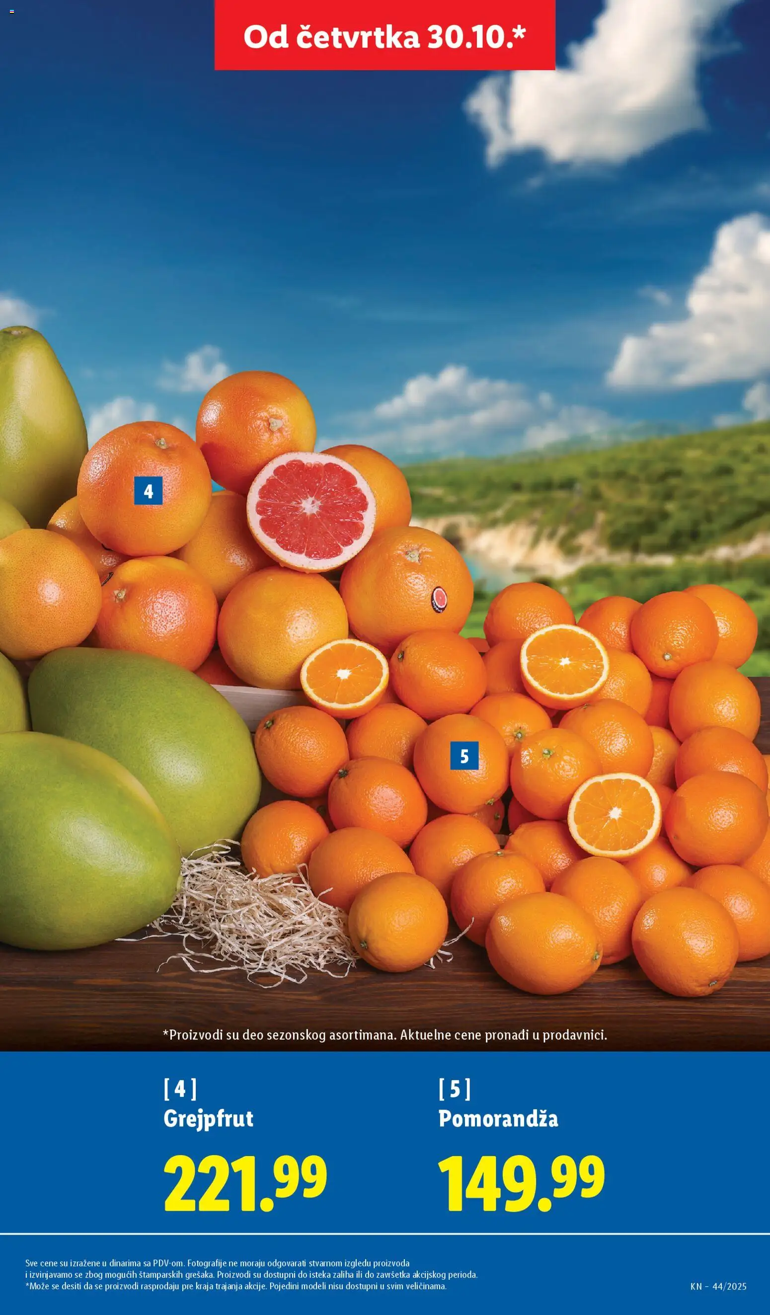 Lidl katalog - važi od 30.10.2025 | Strana: 9 | Proizvode: Pomorandza