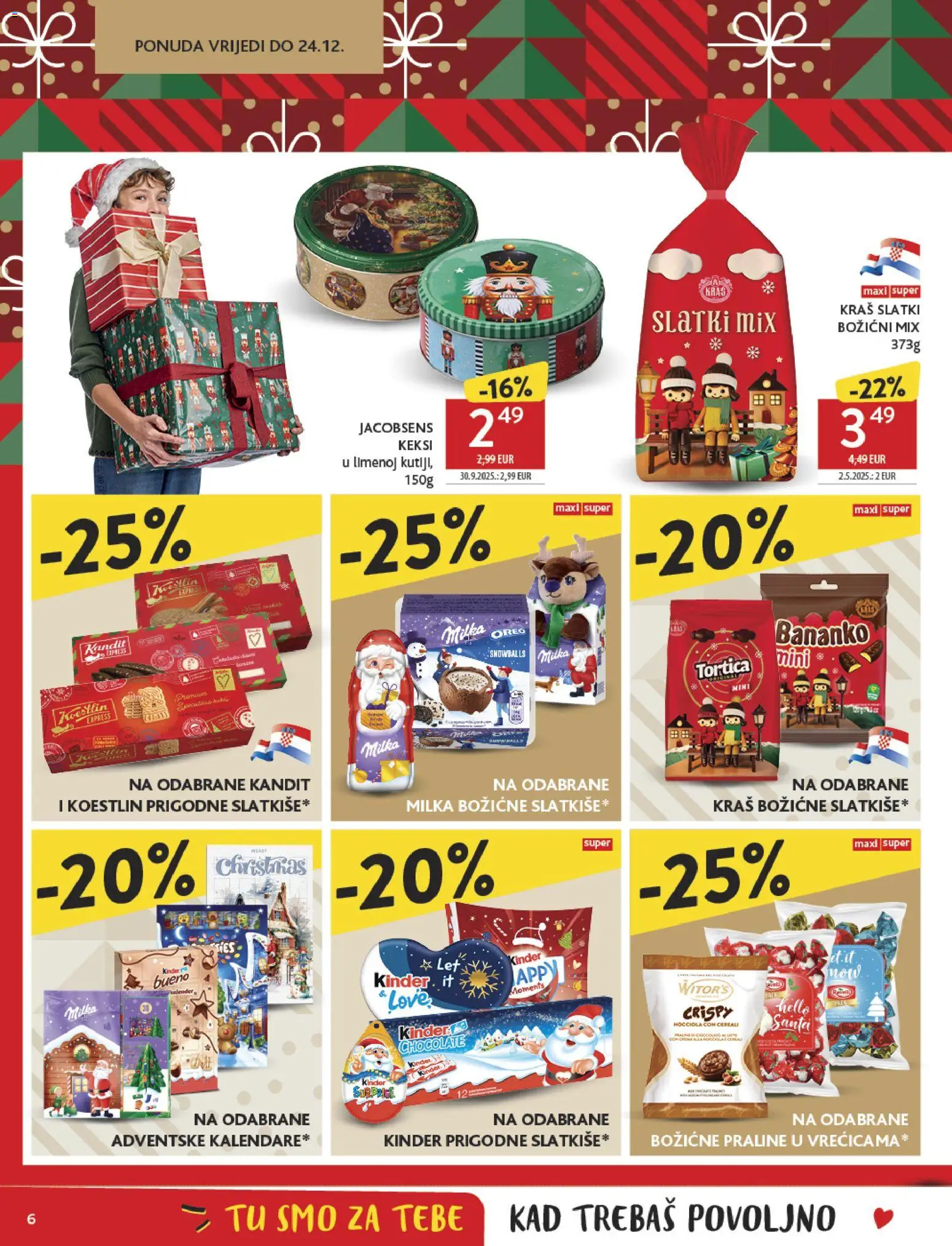 Konzum katalog | vrijedi od 26.11.2025 | Stranica: 6 | Proizvodi: Praline, Keksi, Keks, Milka