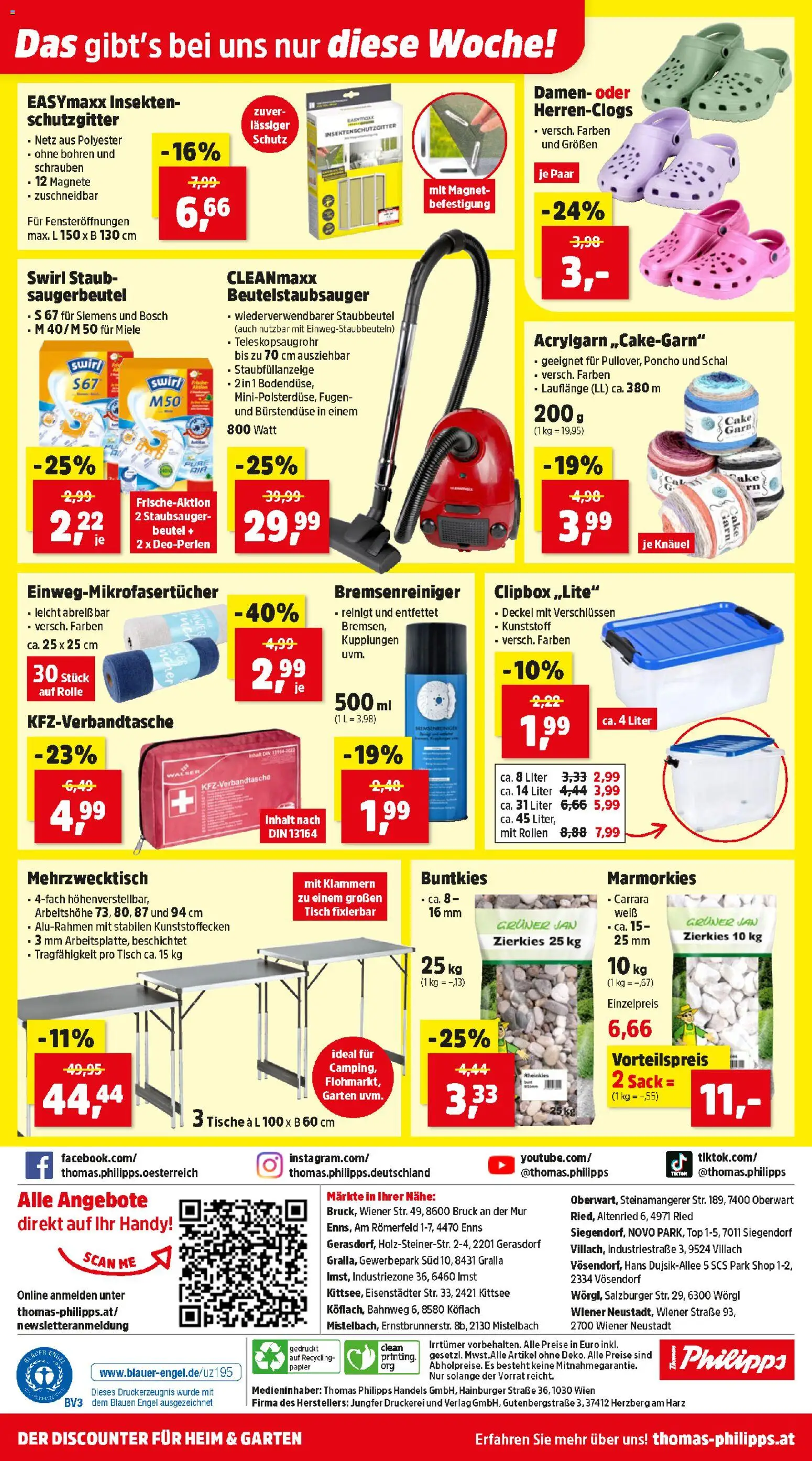 Thomas Philipps Flugblatt gültig ab 20.04.2026 | Seite: 22 | Produkte: Schal, Staubsauger, Tisch