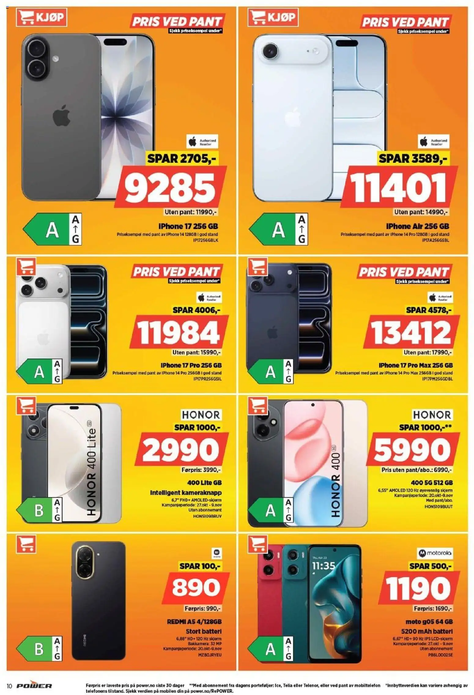 {H1} | Side: 10 | Produkter: Skjerm, Batteri, Mobiltelefon