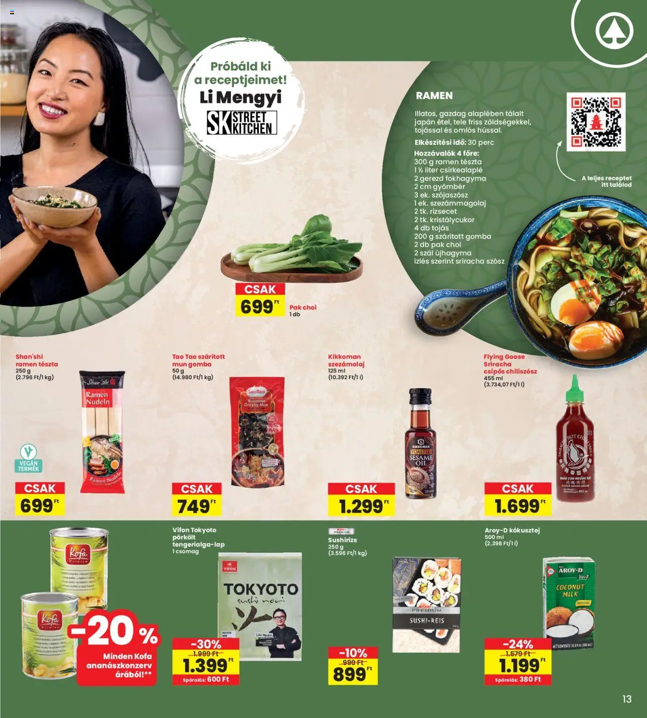 Interspar akciós ujság - amely érvényes a következő dátumtól: 25.09.2025 | Oldal: 13 | Termékek: Szezámolaj, Gomba, Sushi, Tojás