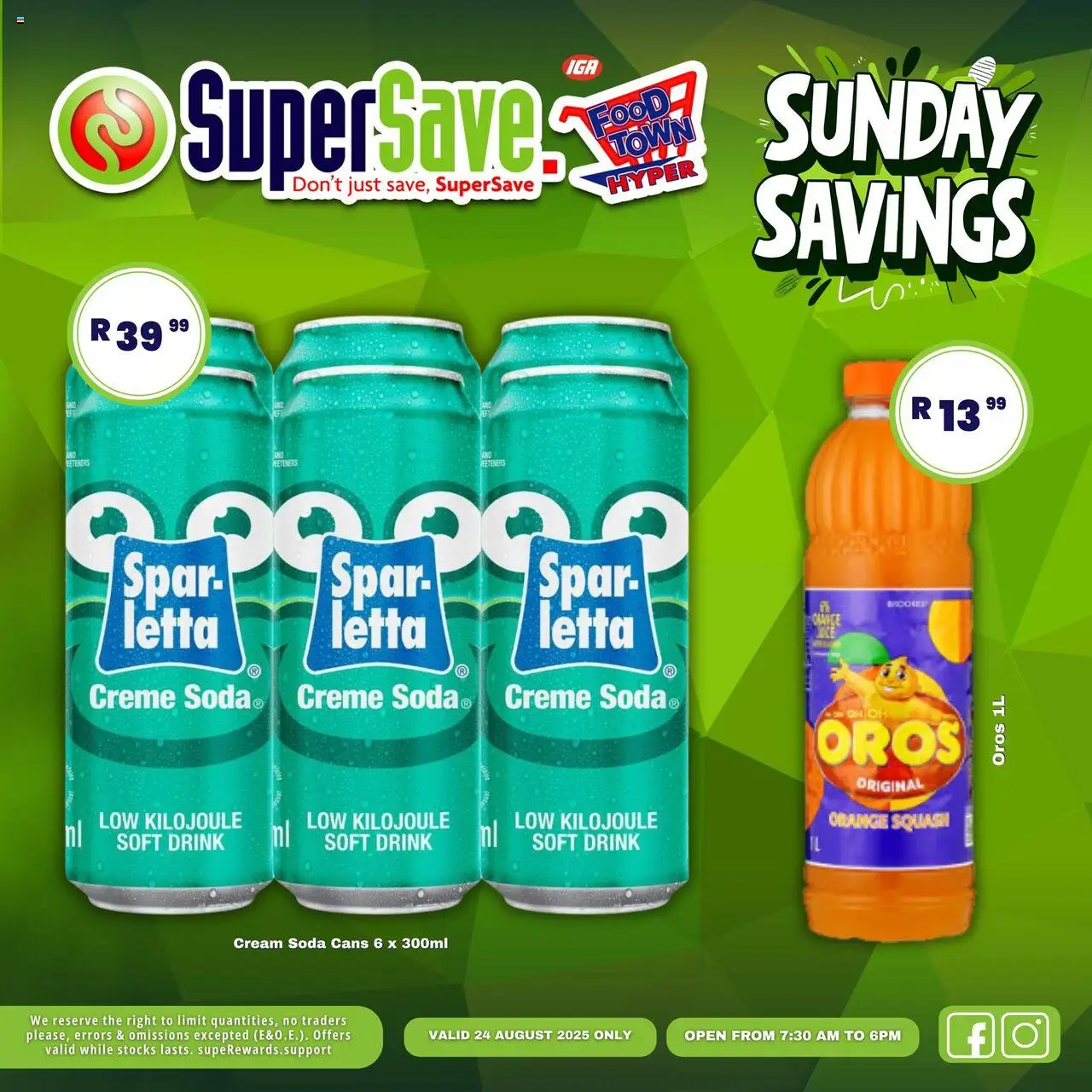Super Save Sunday Deals │ valid from 24.08.2025 | Page: 5 | Products: Squash, Cream