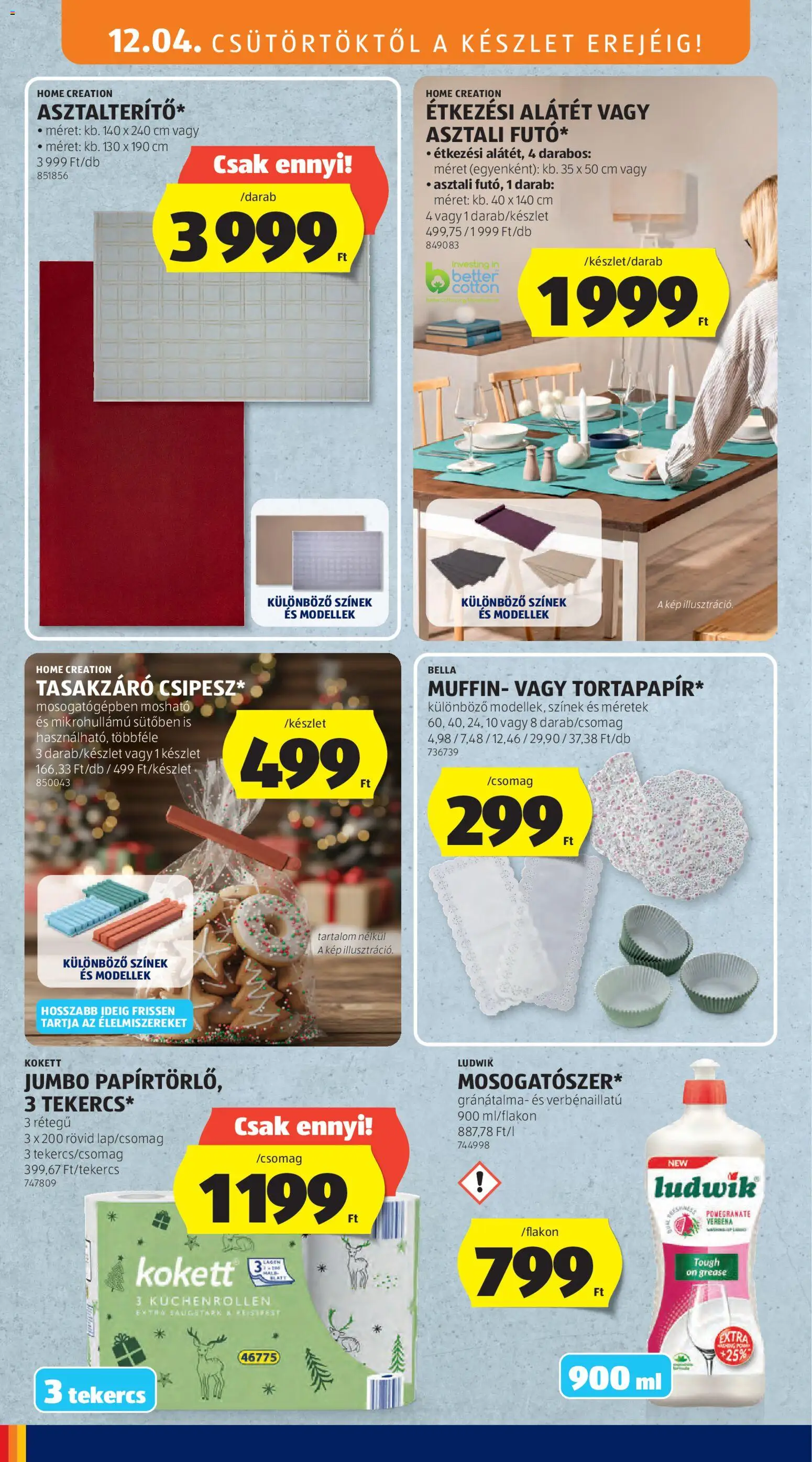 Aldi akciós ujság - amely érvényes a következő dátumtól: 04.12.2025 | Oldal: 12 | Termékek: Muffin, Gránátalma