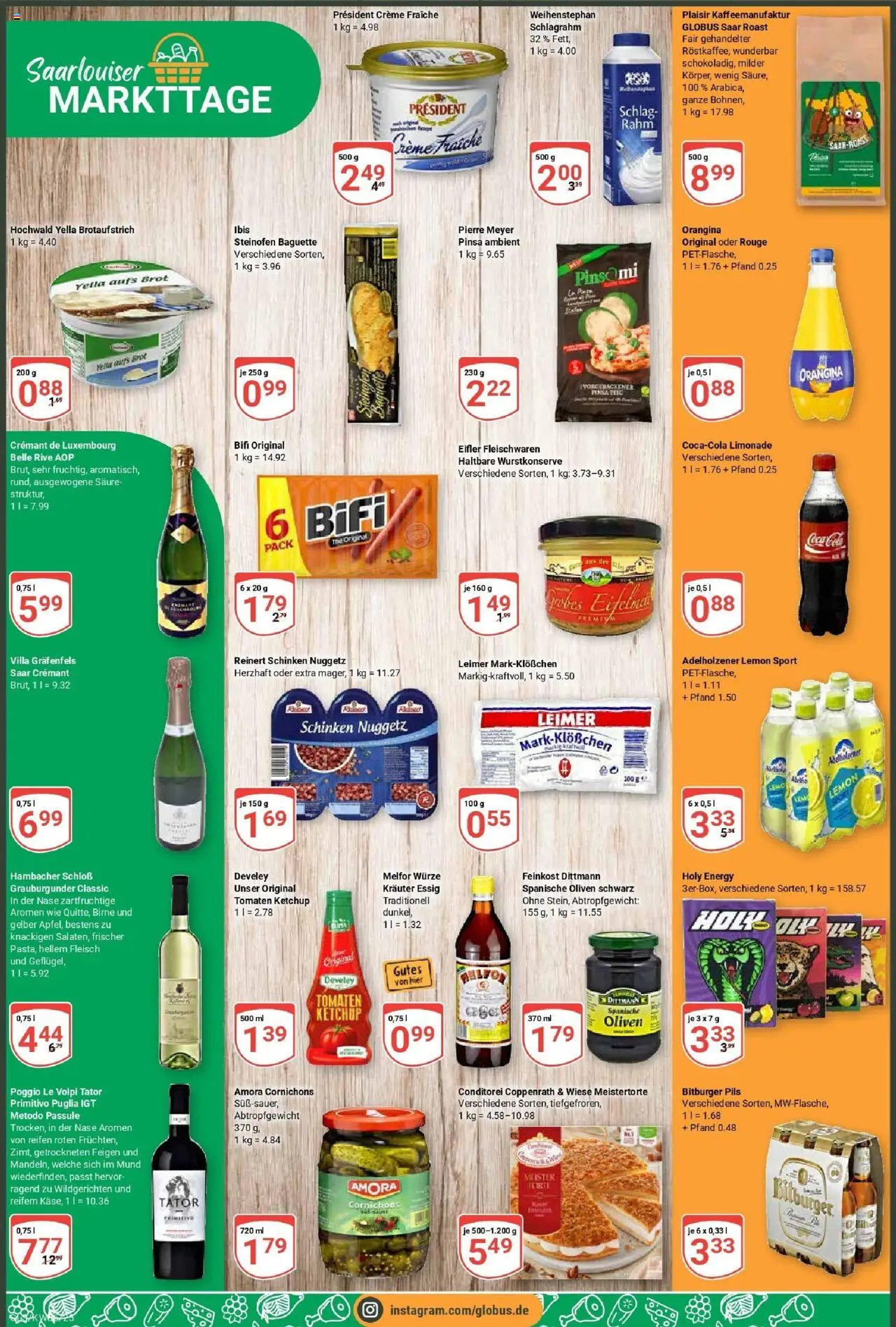 Globus prospekt Saarlouis	 – gültig ab 01.09.2025 | Seite: 3 | Produkte: Bitburger, Baguette, Tomaten, Ketchup