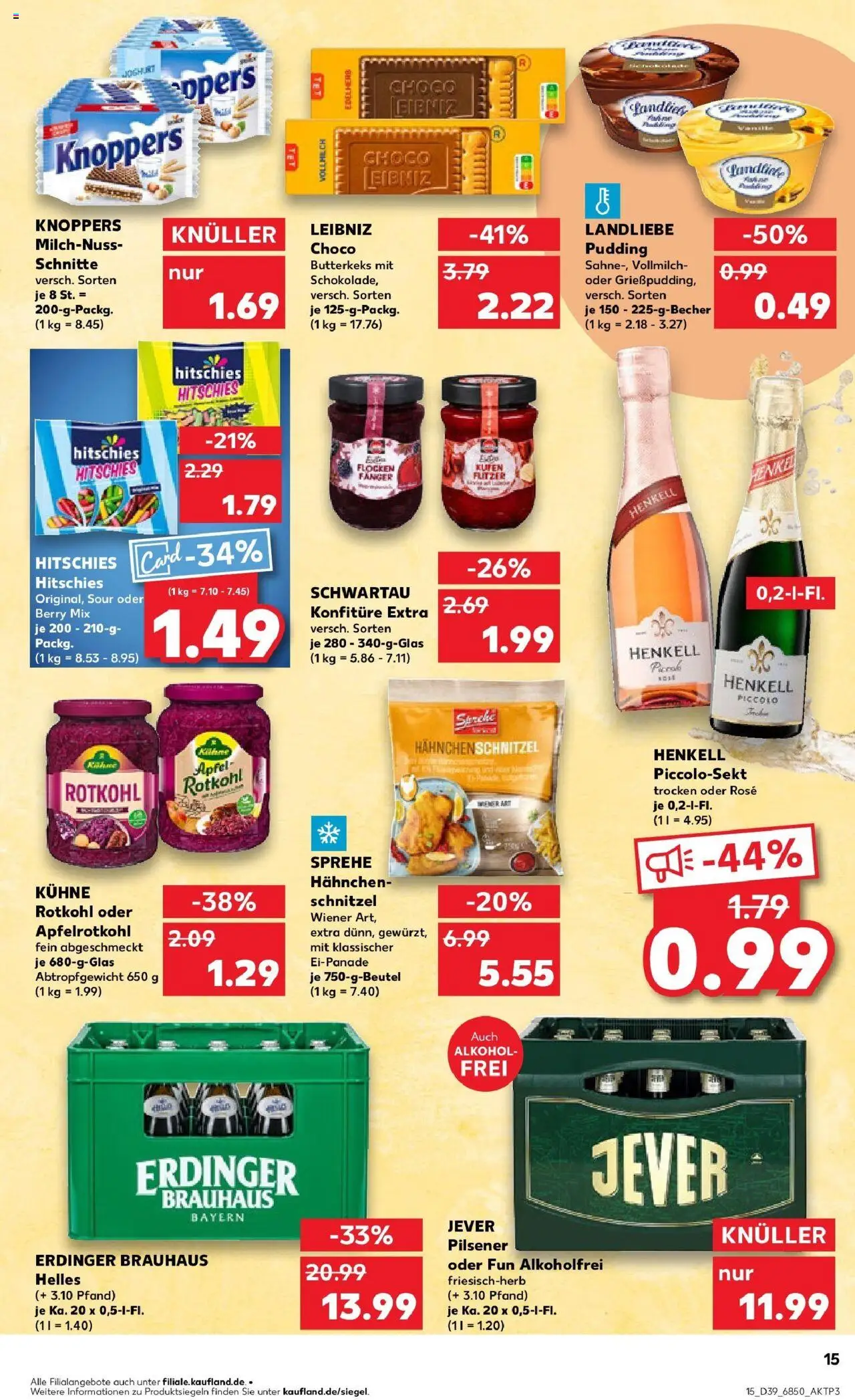 Kaufland prospekt Eggenfelden	 – gültig ab 25.09.2025 | Seite: 15 | Produkte: Joghurt, Schnitzel, Knoppers, Flocken