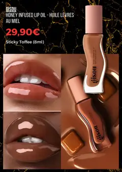 Sephora - Prévisualisation de HONEY INFUSED LIP OIL - HUILE LÈVRES AU MIEL, Sticky Toffee (8ml) valide à partir de 01.10.2025 | Page: 3 | Produits: Miel, Huile
