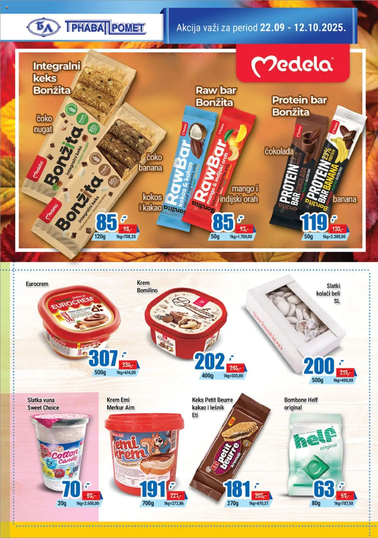 Trnava Promet katalog - važi od 22.09.2025 | Strana: 14 | Proizvode: Keks, Indijski orah, Candy, Čokolada