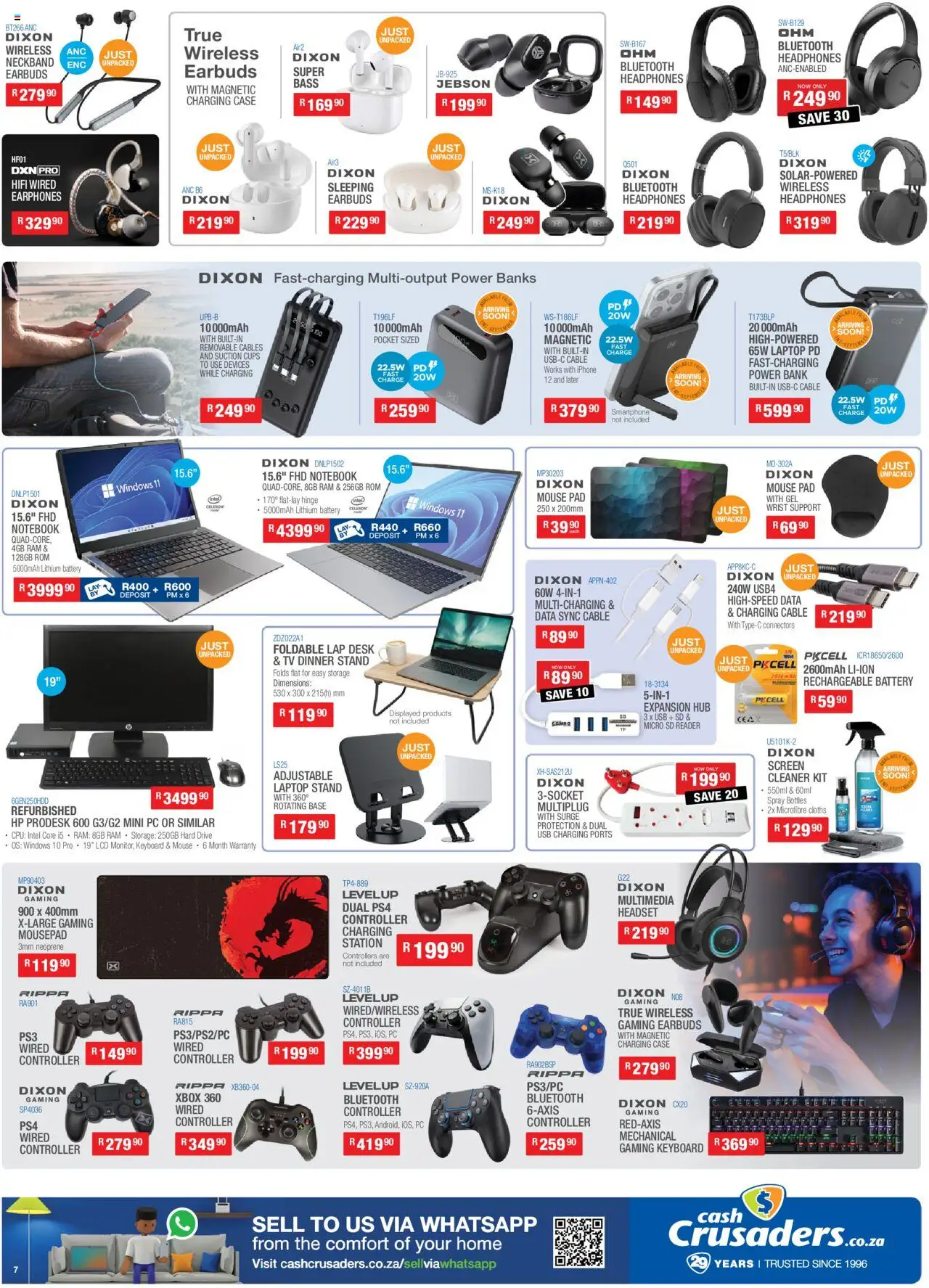New Cash Crusaders catalogue – valid from 13.09.2025 | Page: 7 | Products: Smartphone, PC, Xbox, USB
