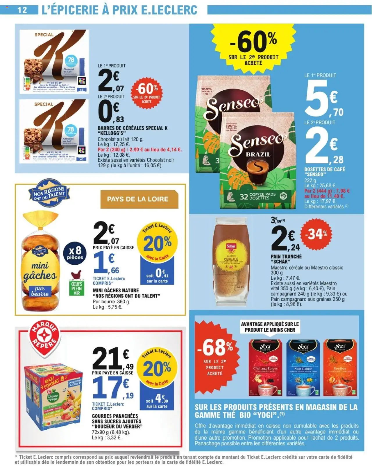  | Page: 12 | Produits: Poire, Senseo, Pain, Céréales