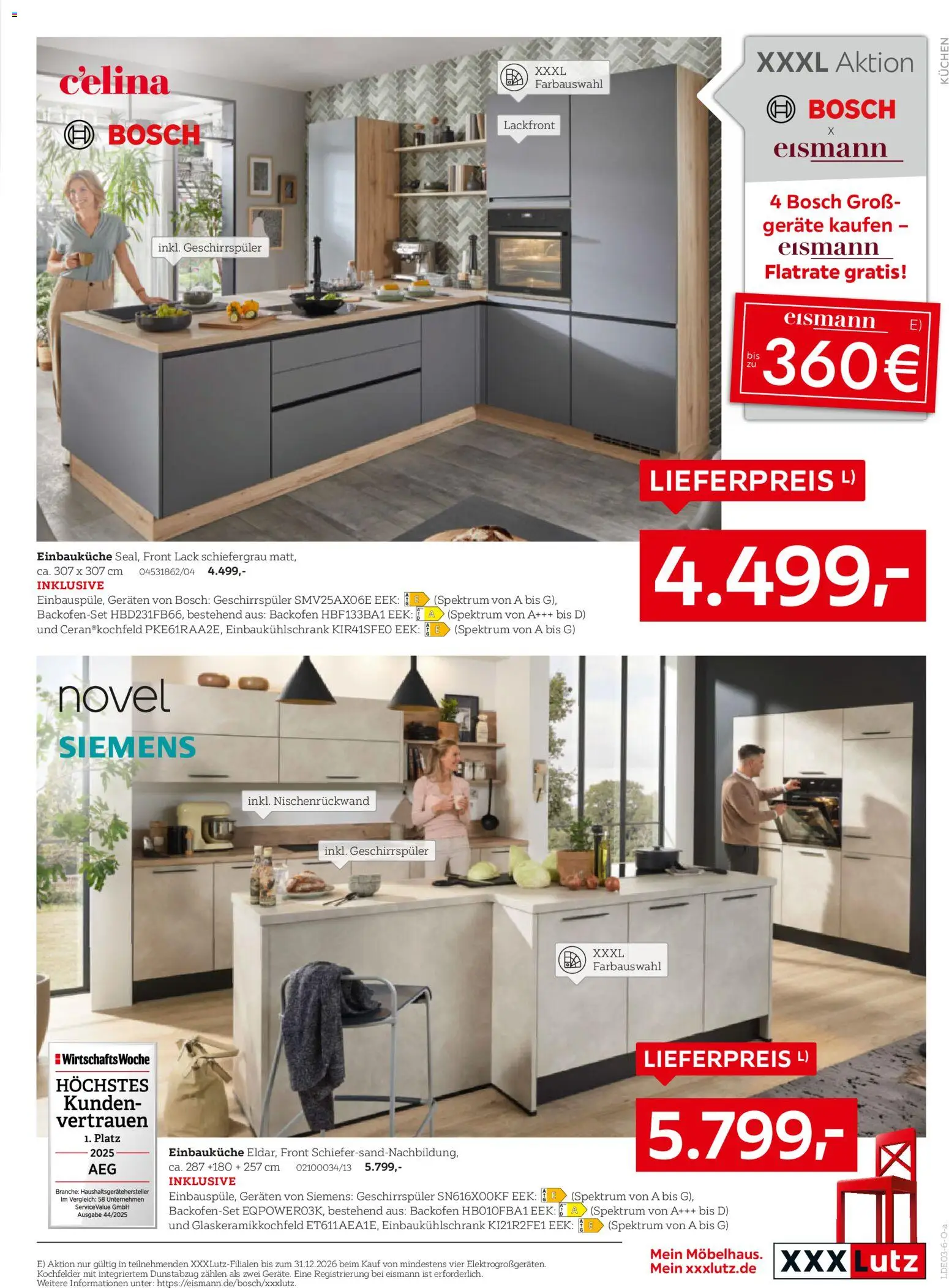 XXXL Lutz Prospekt 	 – gültig ab 22.02.2026 | Seite: 27 | Produkte: Bosch, Siemens, Backofen, Dunstabzug