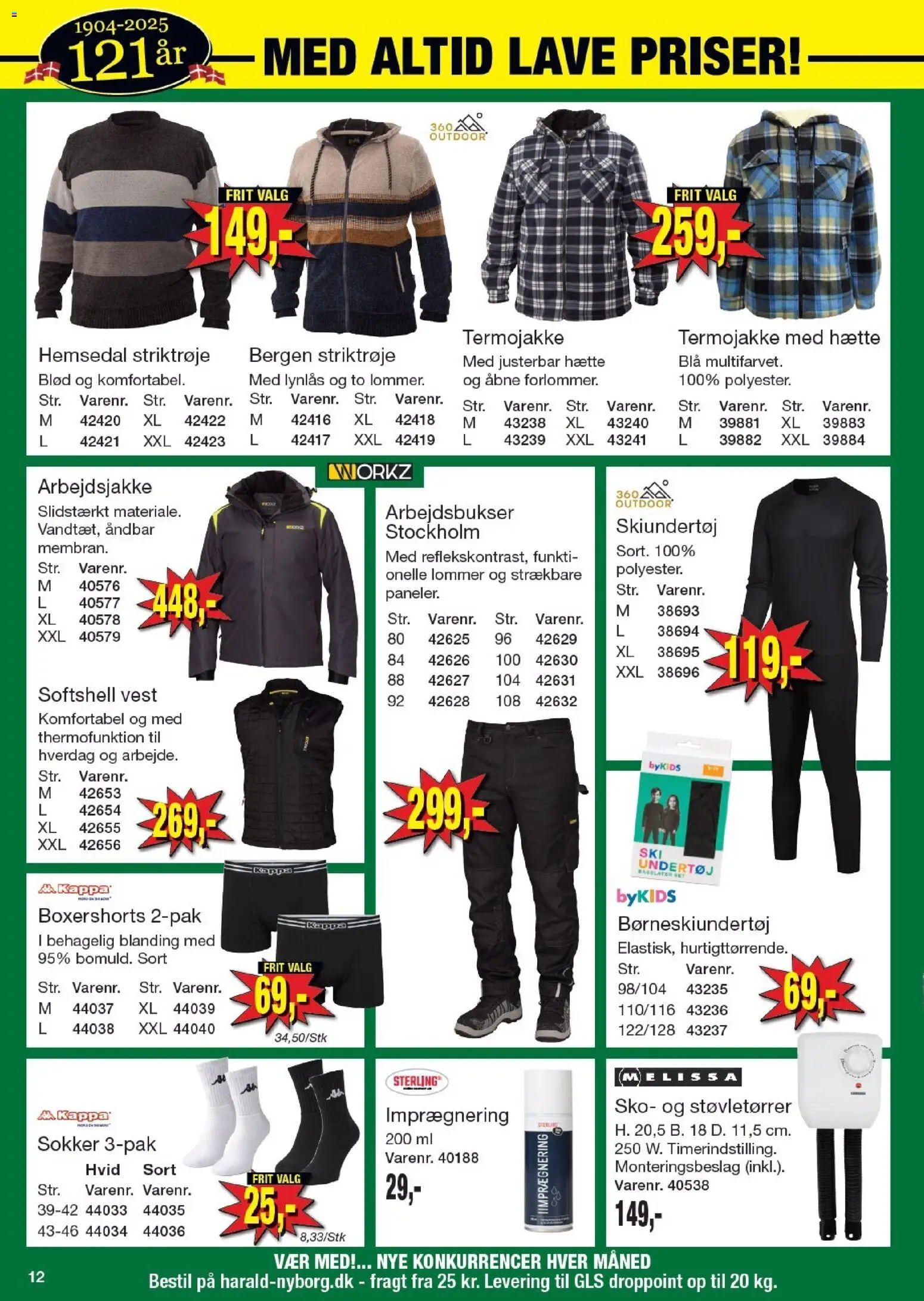 Harald Nyborg tilbudsavis – gyldig fra 18.12.2025 | Side: 12 | Produkter: Vest, Undertøj, Sokker, Sko