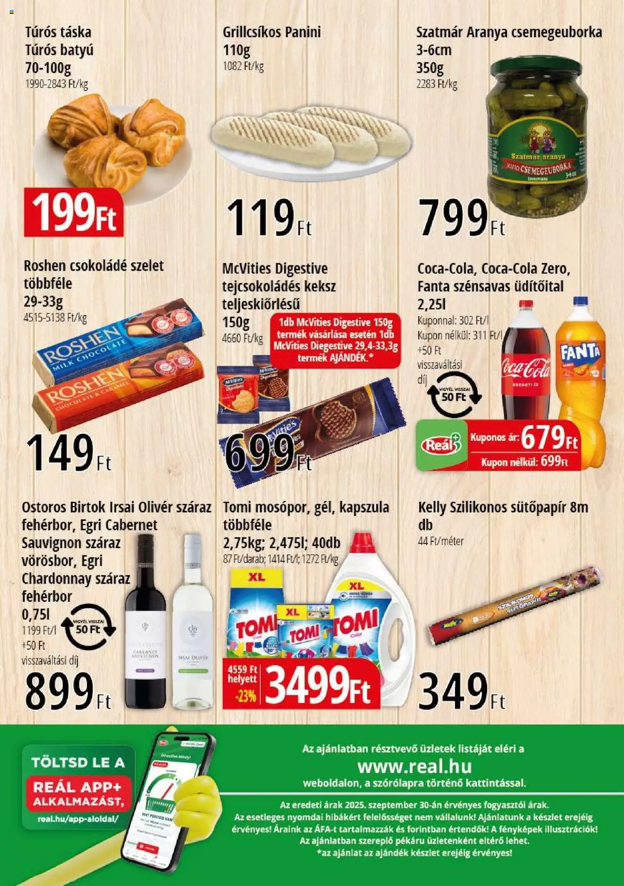 Reál akciós ujság - amely érvényes a következő dátumtól: 09.10.2025 | Oldal: 2 | Termékek: Fanta, Táska, Csokoládé, Keksz