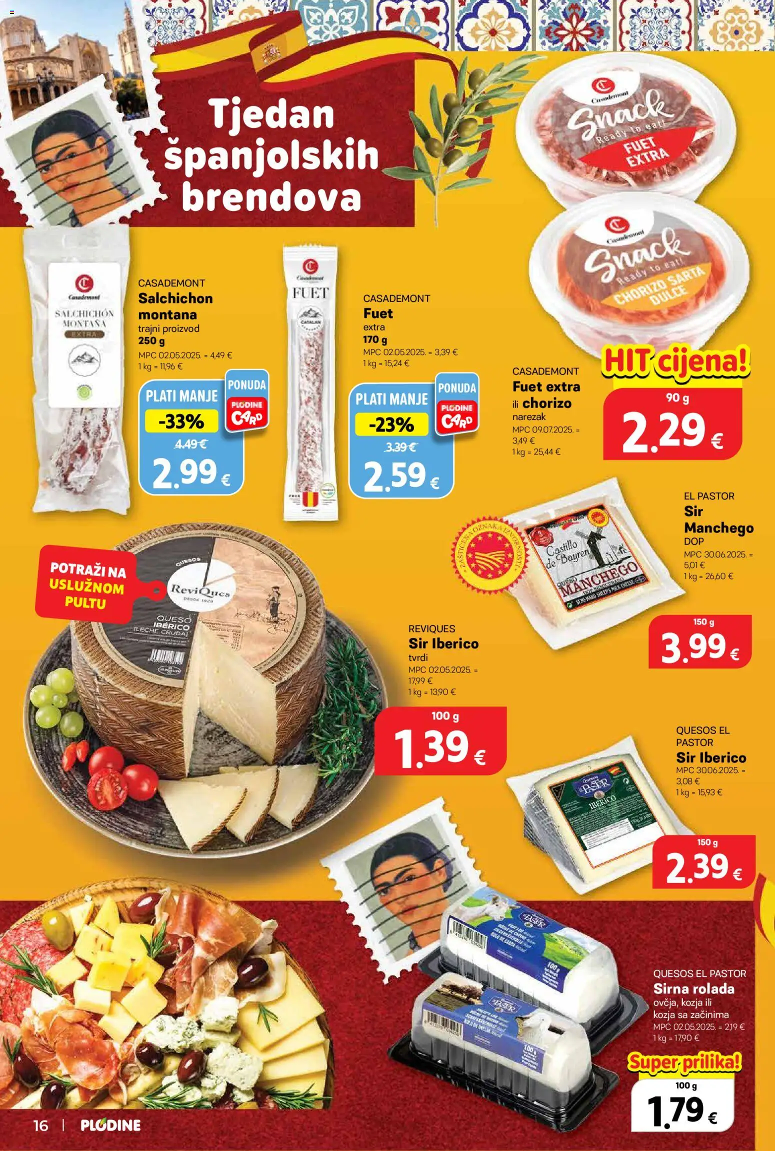 Plodine katalog | vrijedi od 18.03.2026 | Stranica: 16 | Proizvodi: Sir, Narezak