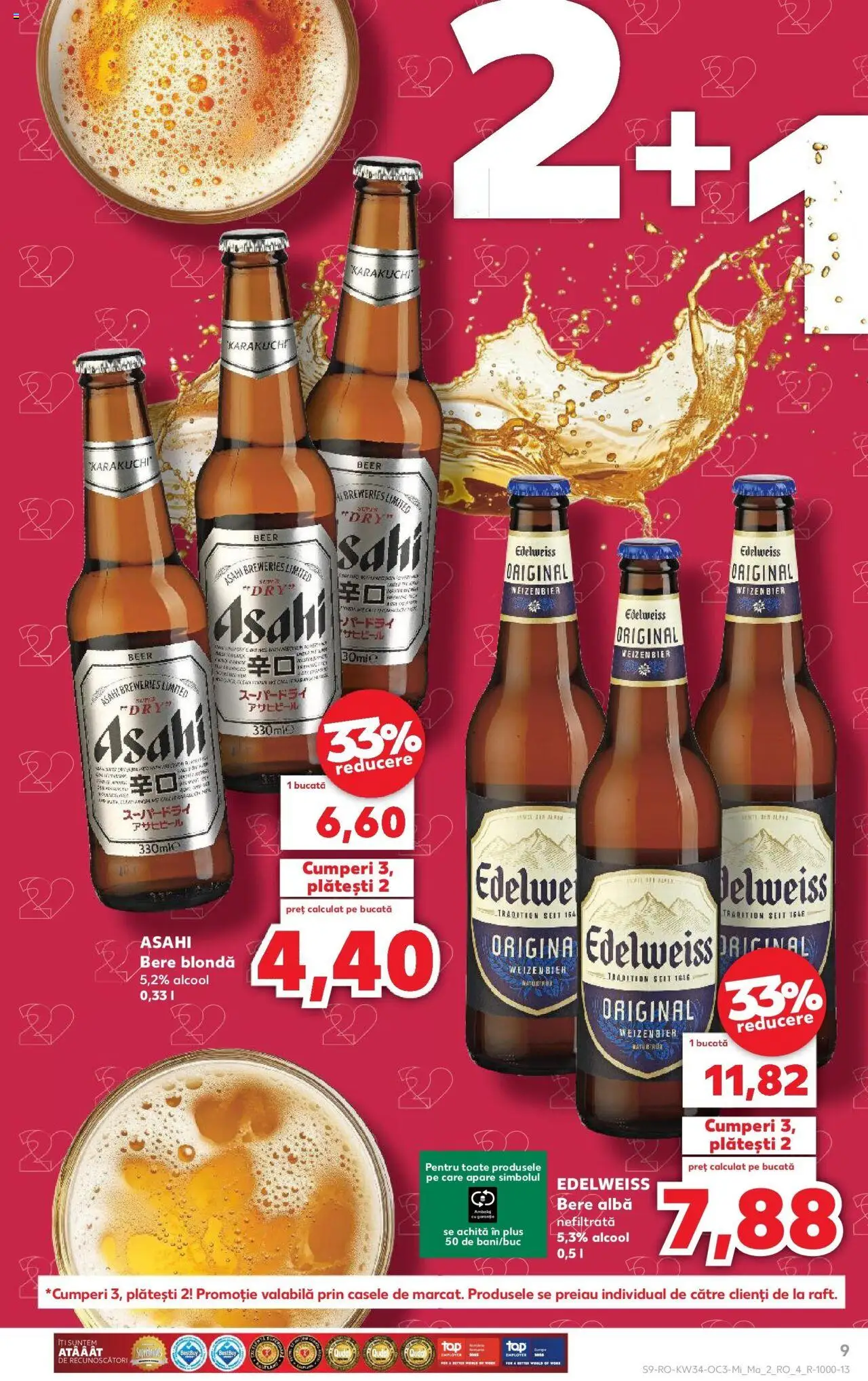 Catalog Kaufland - Viseu de Sus – valabil de la 20.08.2025 | Pagină: 9 | Produse: Bere