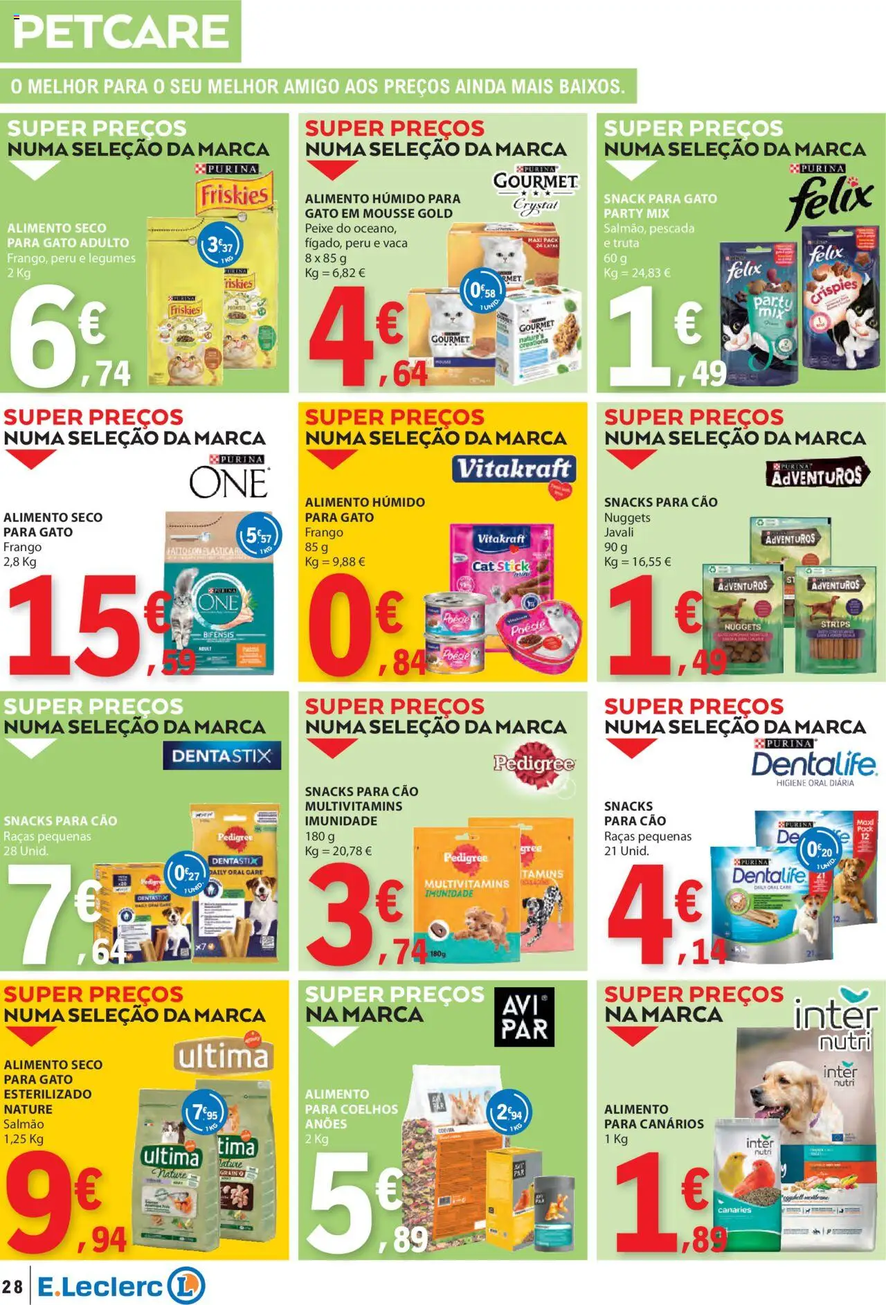 E.Leclerc folheto │ válido de 16.10.2025 | Página: 28 | Produtos: Pescada, Peixe, Truta, Nuggets