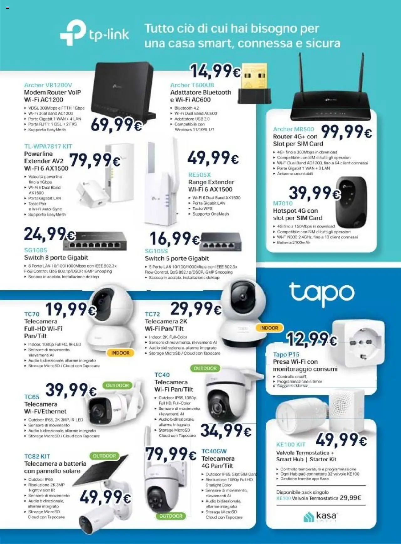 Volantino Unieuro del 13.10.2025 | Pagina: 36 | Prodotti: Router, Audio, Adattatore, Presa