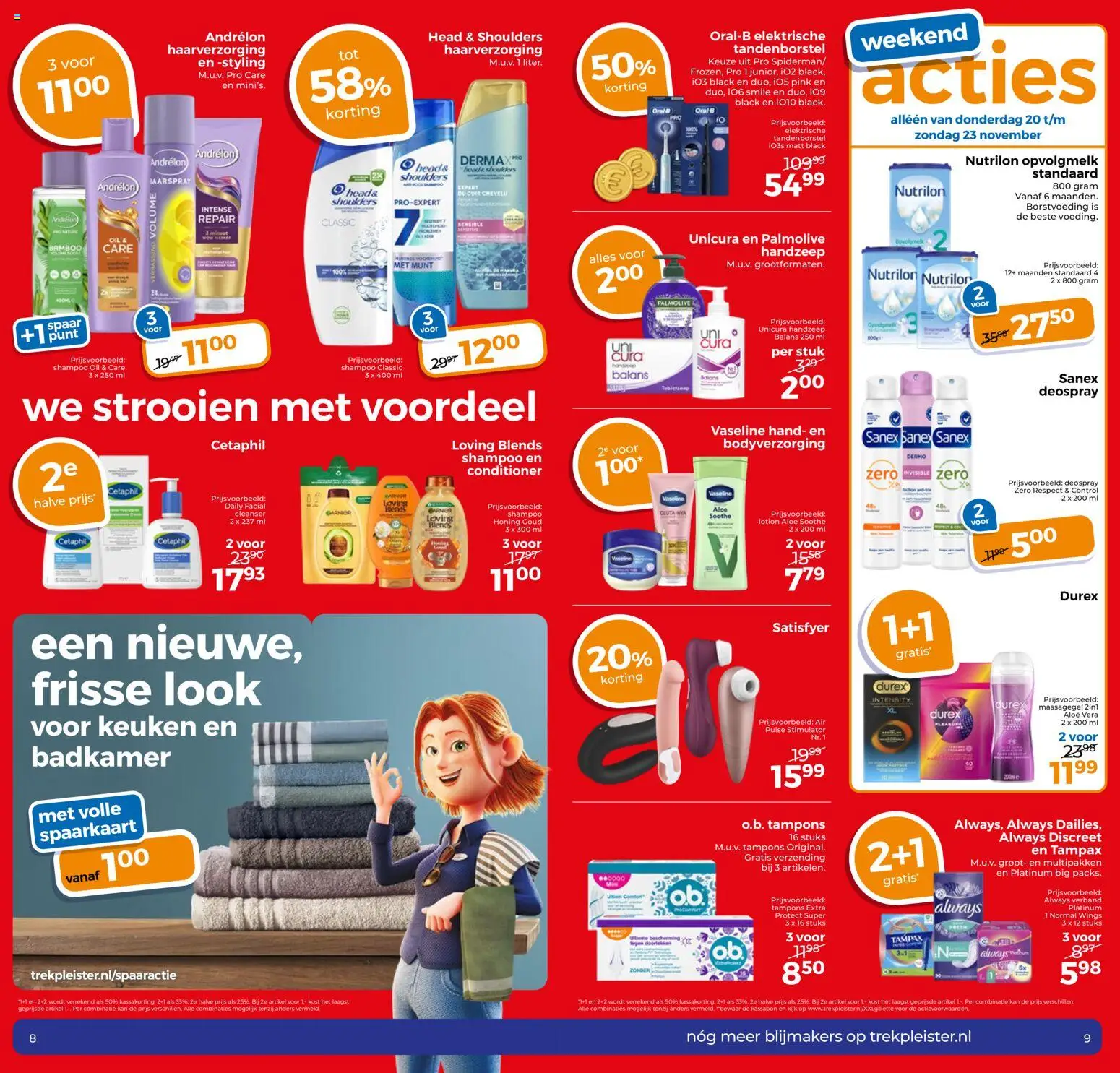 {H1} | Pagina: 5 | Producten: Tandenborstel, Tampons, Shampoo, Conditioner