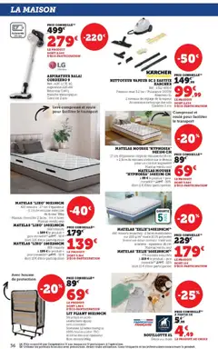 Hyper U - Prévisualisation de Hyper U - Le blanc valide à partir de 27.12.2025 | Page: 36 | Produits: Mousse, Matelas, Balai, Aspirateur balai