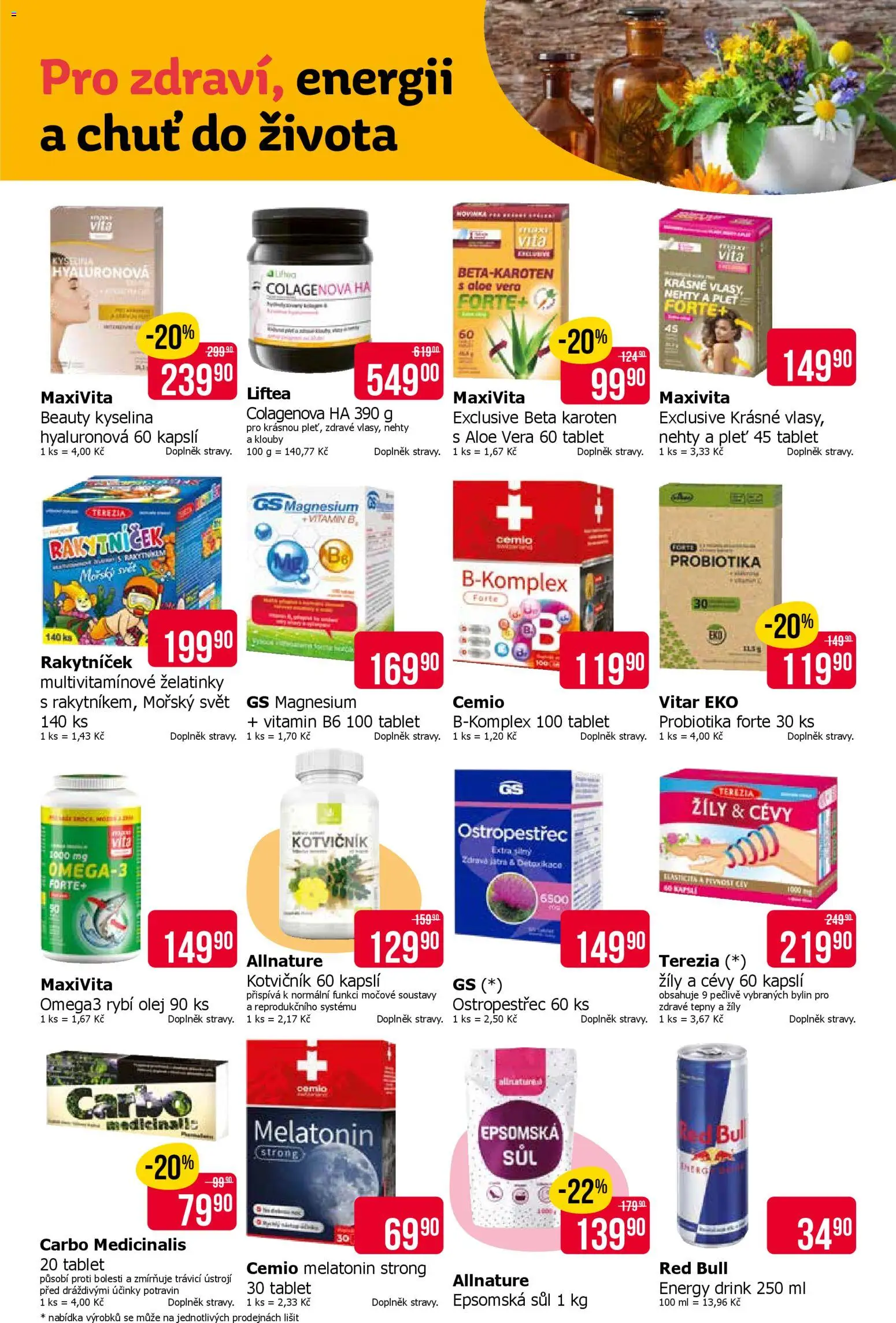 TETA Drogerie leták od 09.04.2026 | Strana: 11 | Produkty: Omega, Aloe vera, Red Bull, Beta Karoten